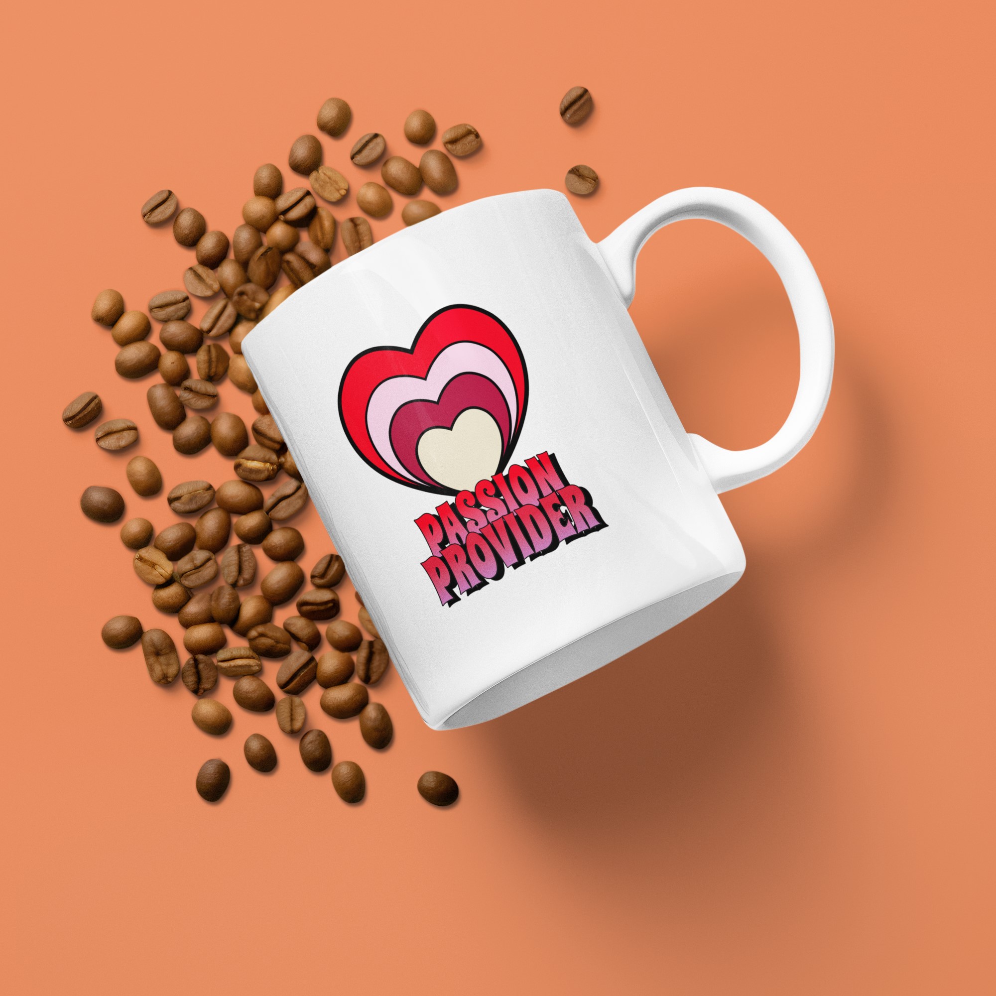 Unique and Original Mug Designs | Wide Variety of Subjects. 'Passion provider' 11oz mug