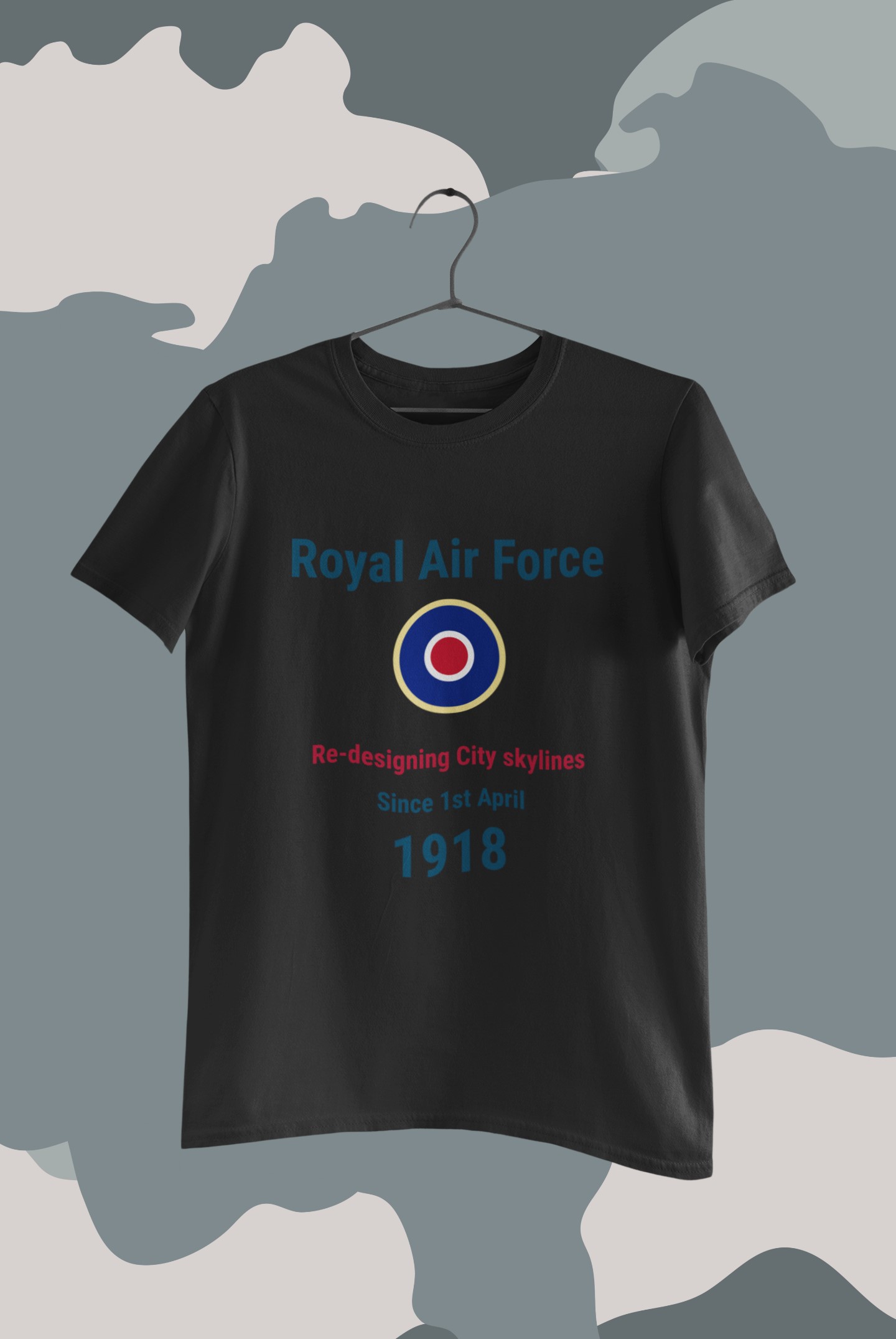 Military Inspired T-Shirts and WW2 Memorial Apparel | Unique Designs. 'RAF' Royal Air Force T-shirt