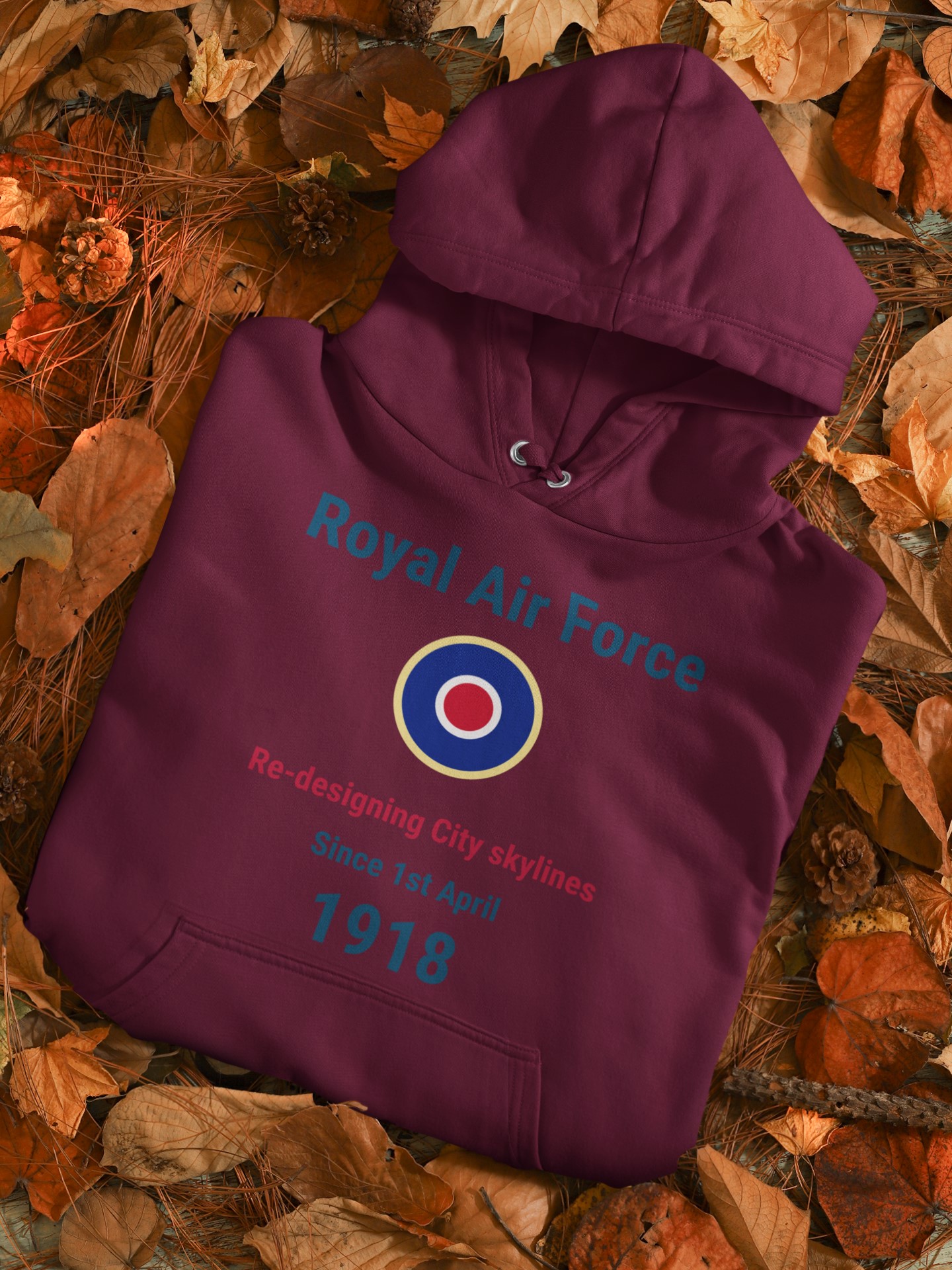 Military Inspired T-Shirts and WW2 Memorial Apparel | Unique Designs. 'RAF' Royal Air Force Hoodie