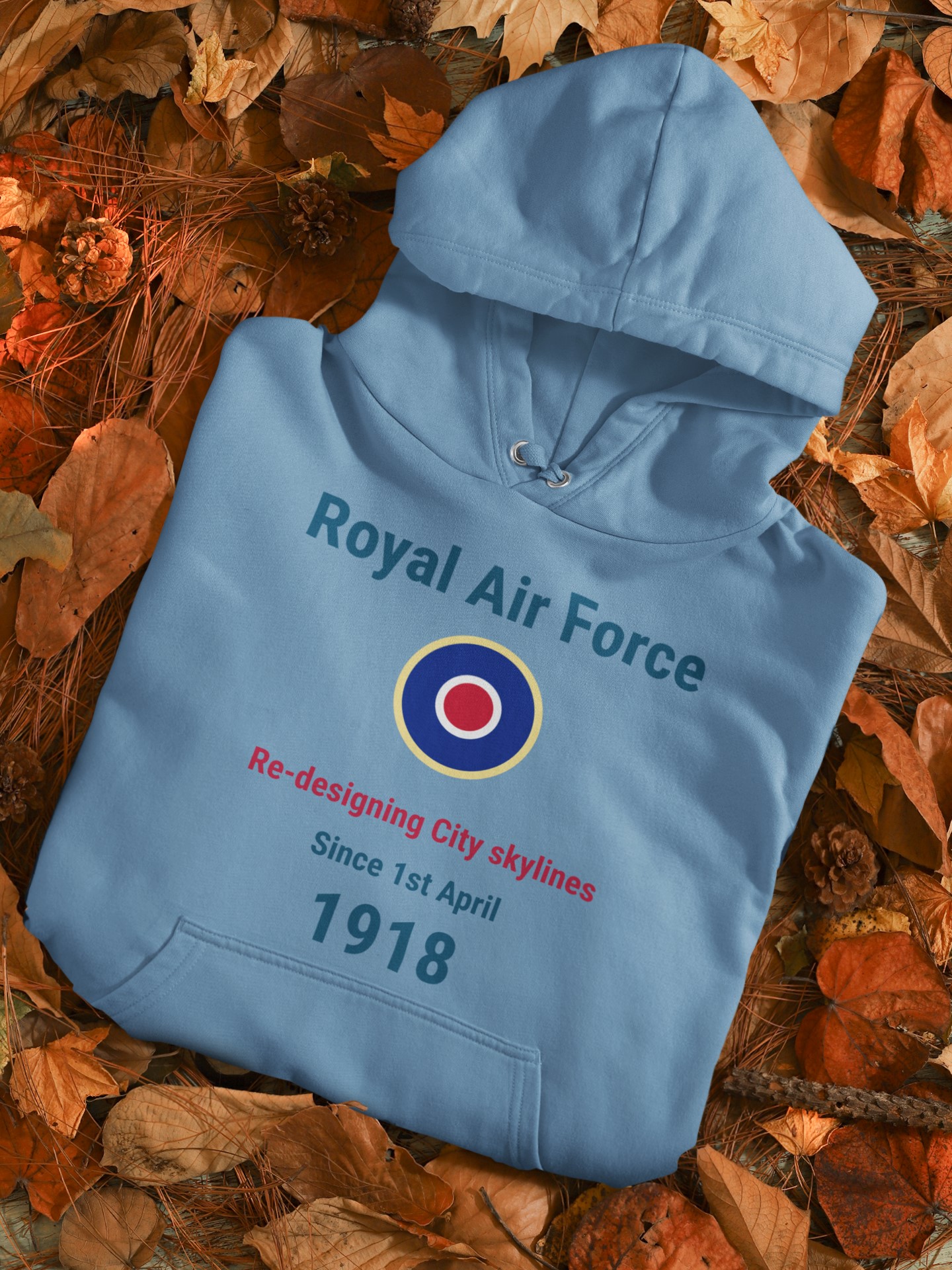 Military Inspired T-Shirts and WW2 Memorial Apparel | Unique Designs. 'RAF' Royal Air Force Hoodie