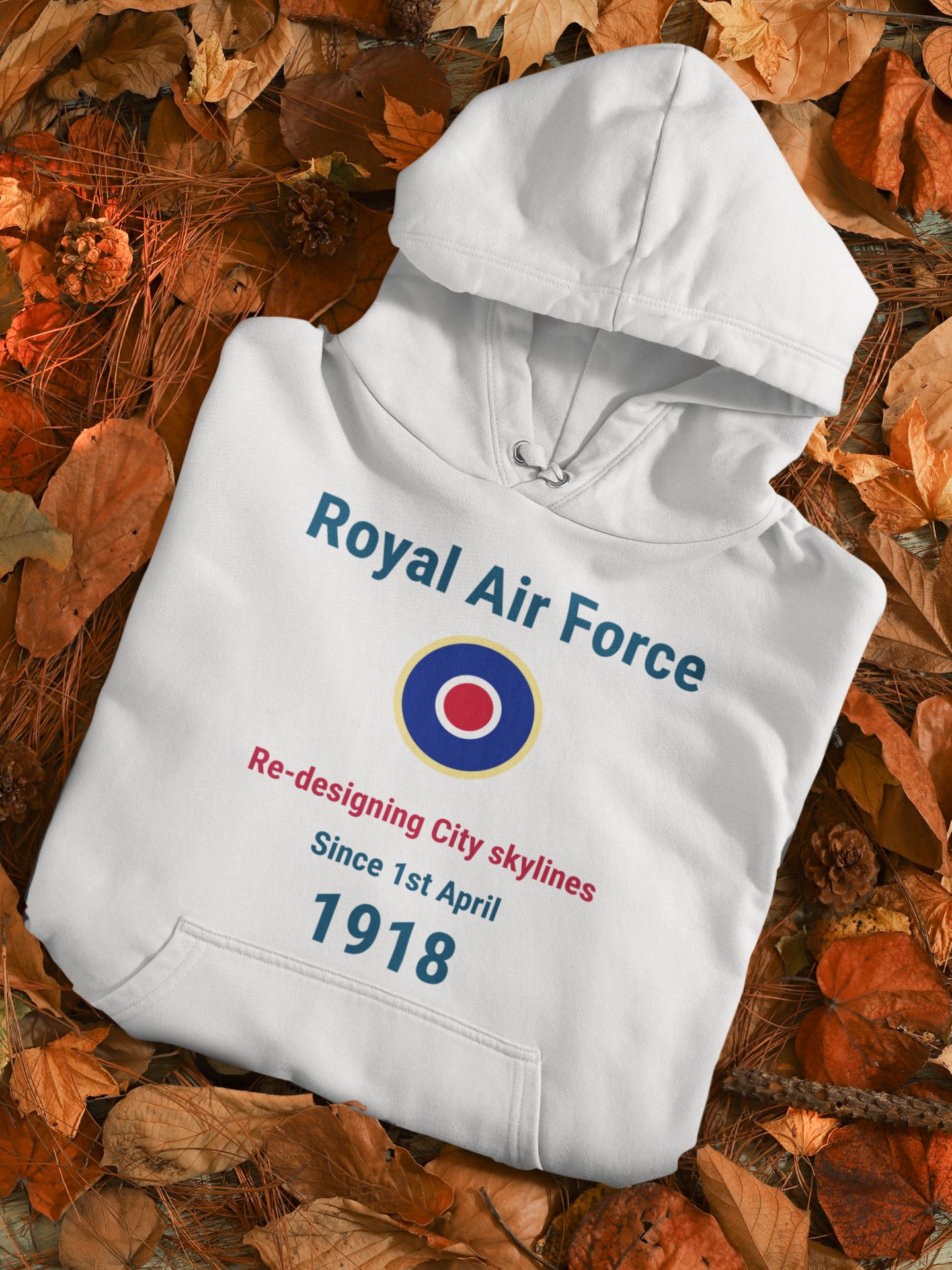 Military Inspired T-Shirts and WW2 Memorial Apparel | Unique Designs. 'RAF' Royal Air Force Hoodie