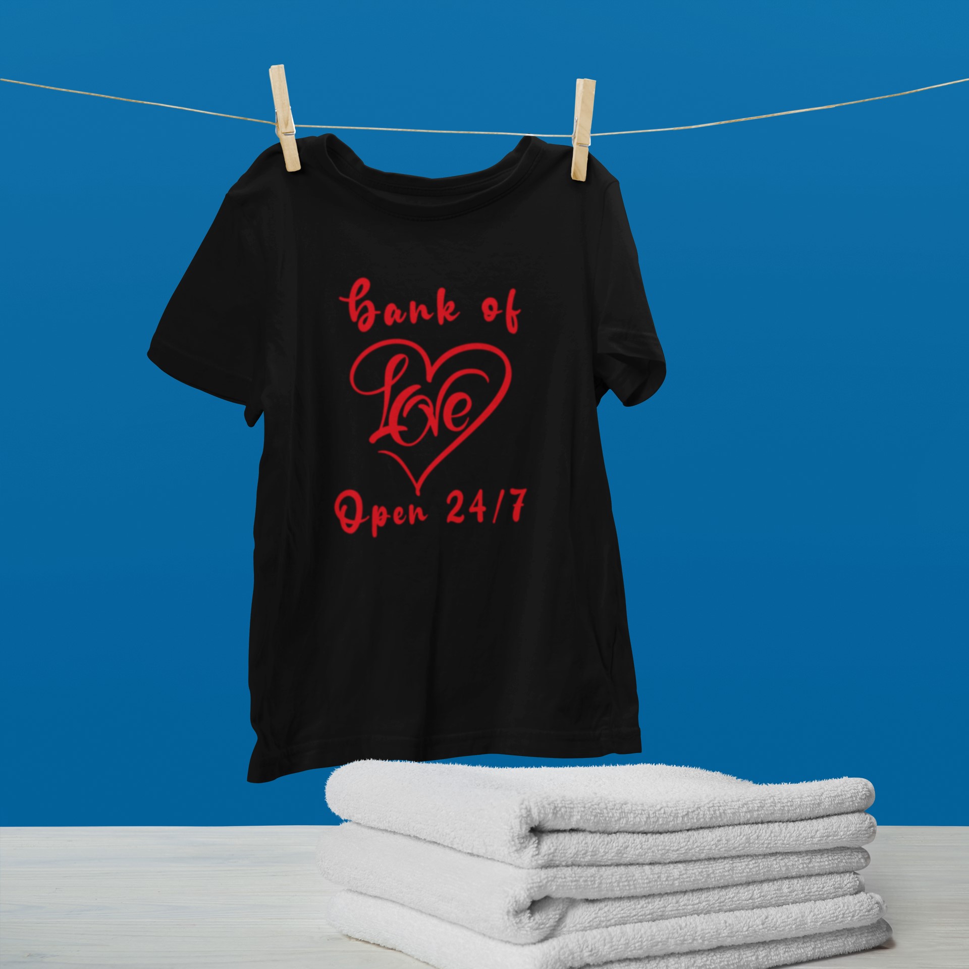 Unique T-shirts and Apparel for Lovers | Show Your Love with Our Original Designs. 'Bank of love' T-shirt