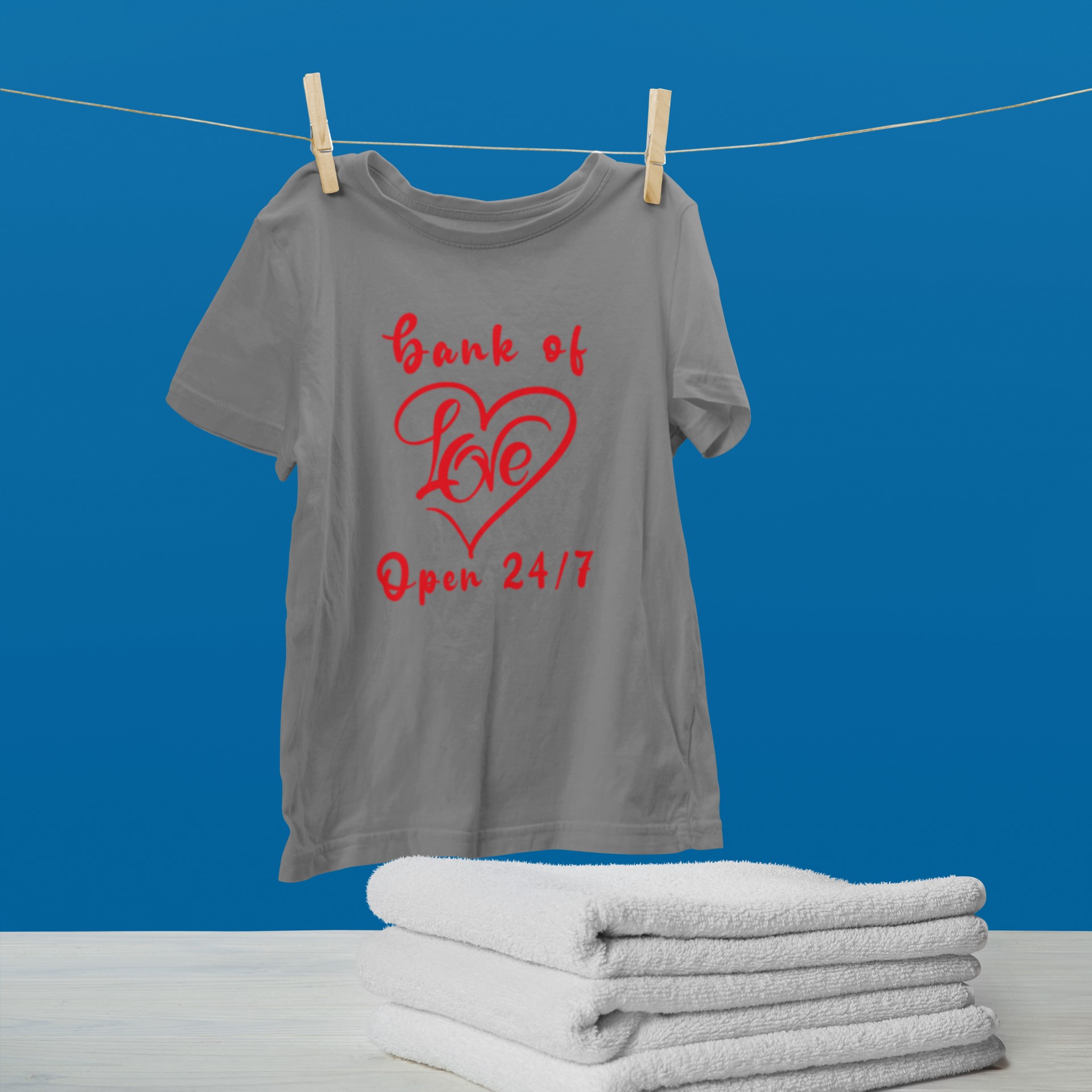 Unique T-shirts and Apparel for Lovers | Show Your Love with Our Original Designs. 'Bank of love' T-shirt