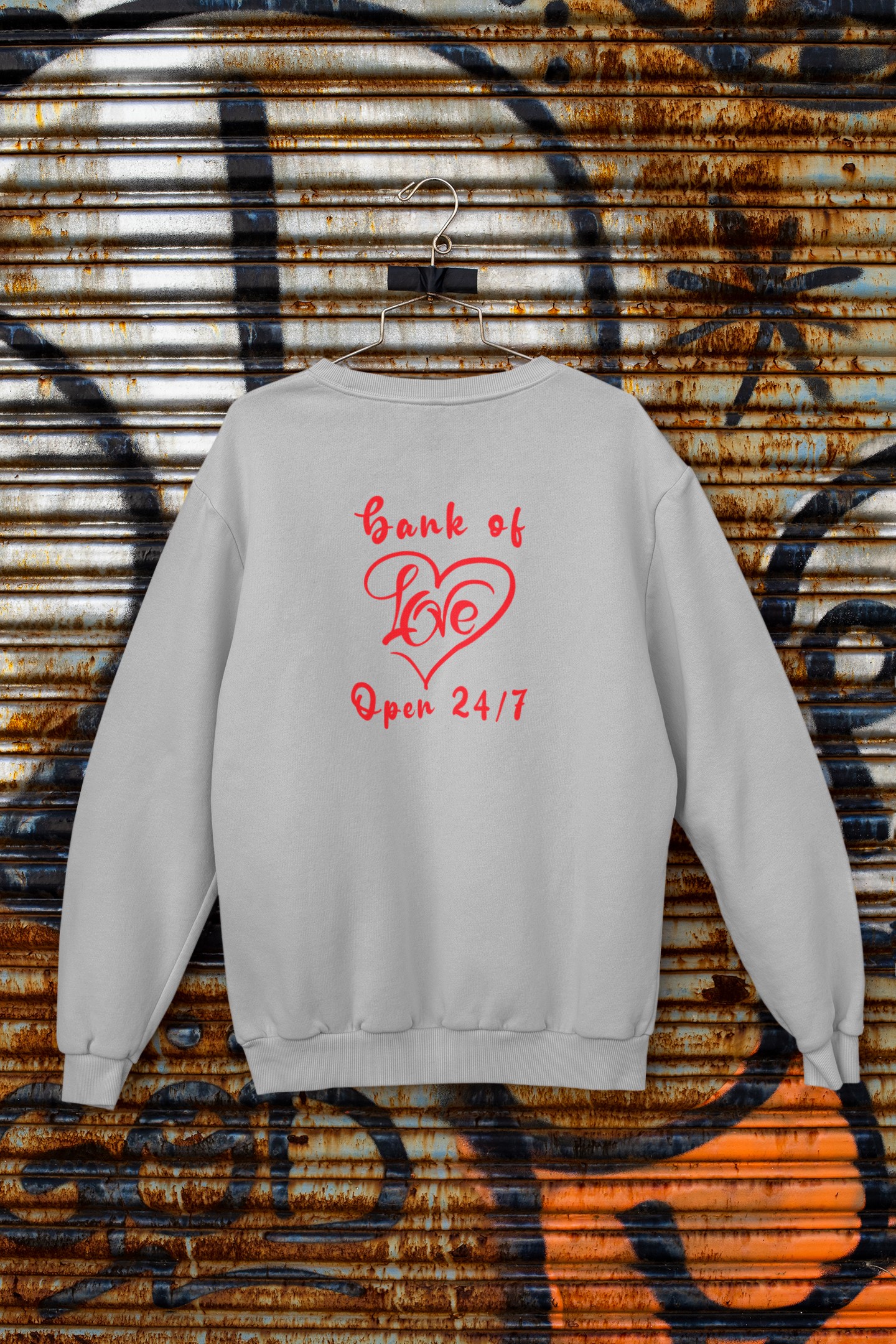 Unique T-shirts and Apparel for Lovers | Show Your Love with Our Original Designs. 'Bank of Love' Sweatshirt 