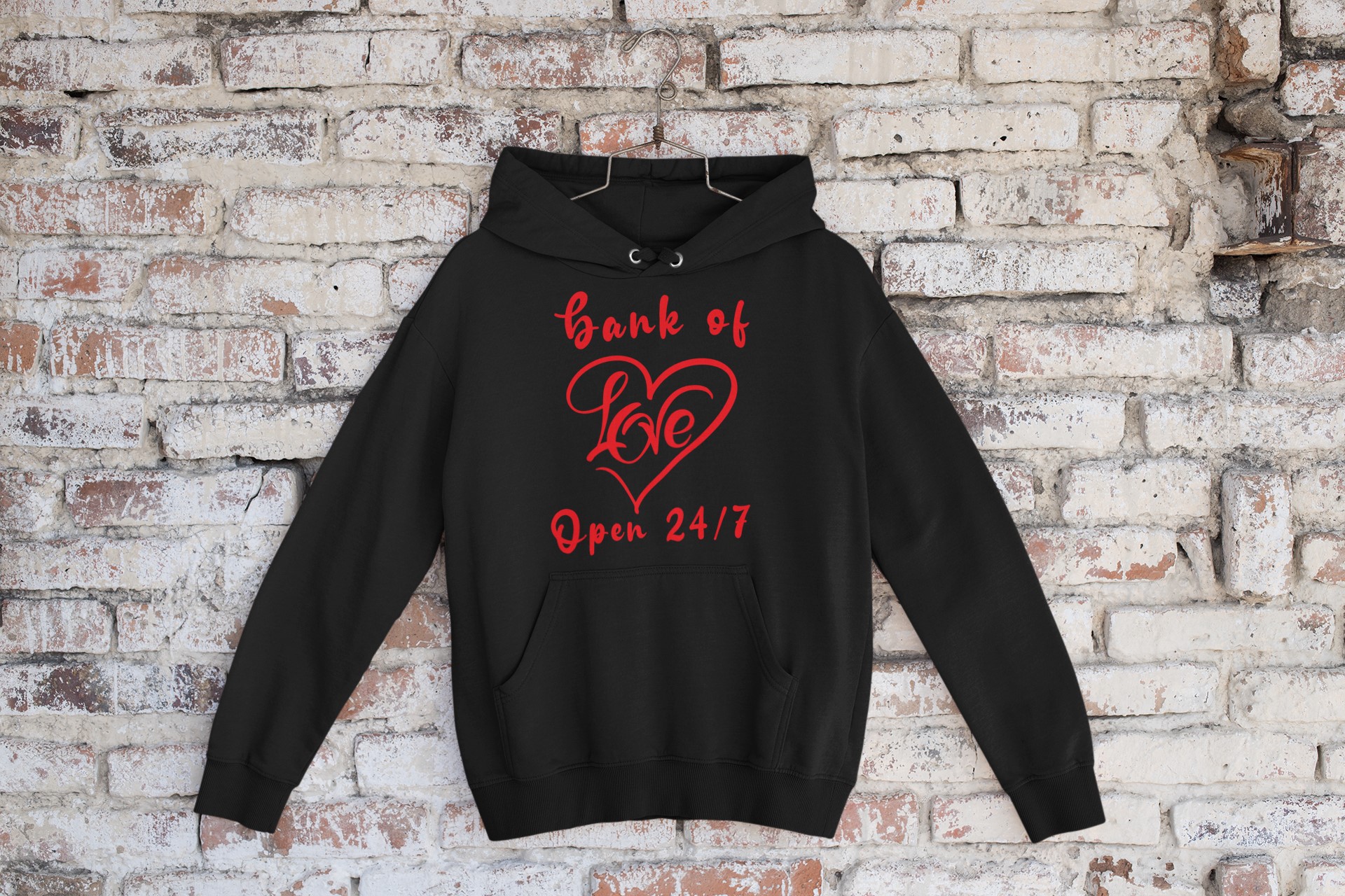 Unique T-shirts and Apparel for Lovers | Show Your Love with Our Original Designs. 'Bank of Love' Hoodie