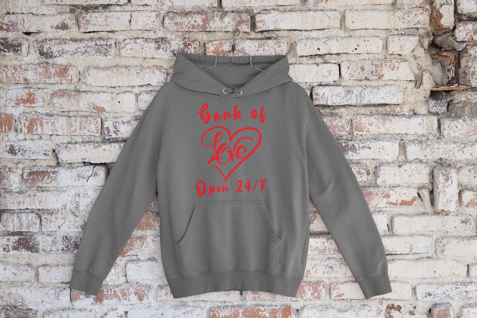 Unique T-shirts and Apparel for Lovers | Show Your Love with Our Original Designs. 'Bank of Love' Hoodie