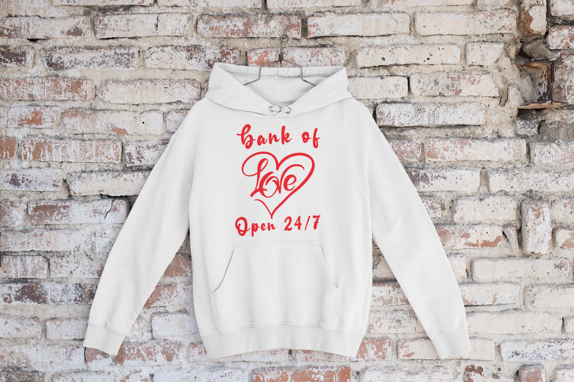 Unique T-shirts and Apparel for Lovers | Show Your Love with Our Original Designs. 'Bank of Love' Hoodie
