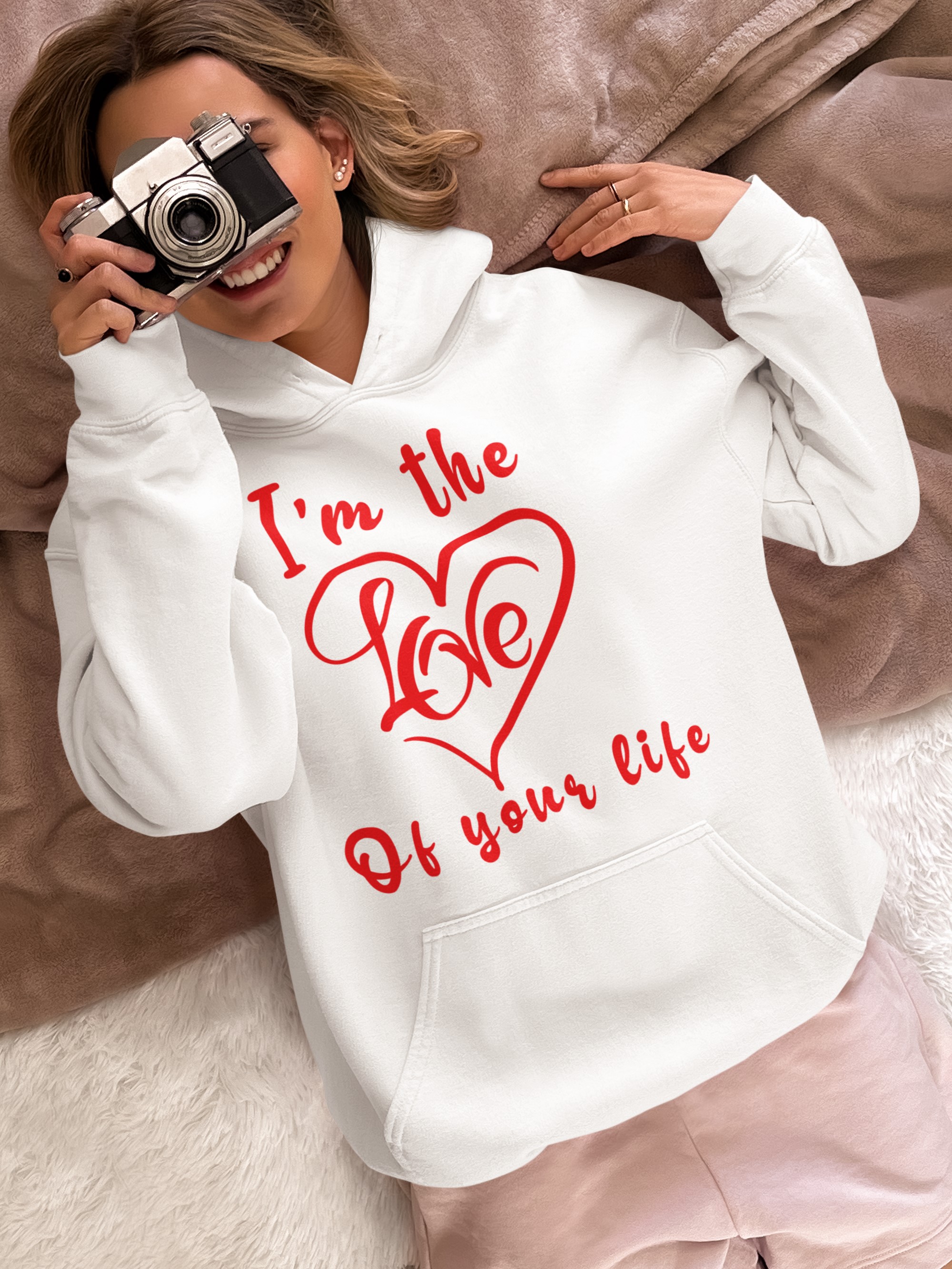 Unique T-shirts and Apparel for Lovers | Show Your Love with Our Original Designs. 'I'm the love of your life' Hoodie