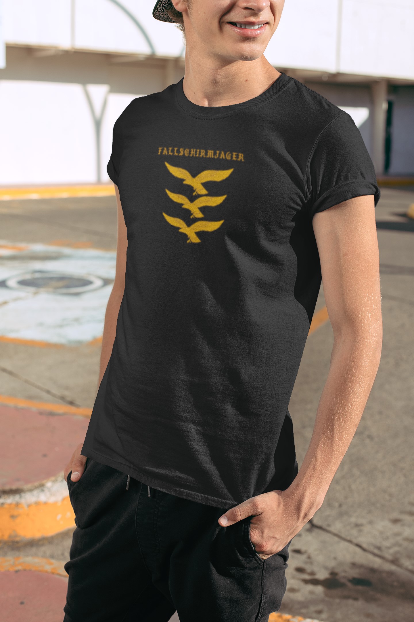 Military Inspired T-Shirts and WW2 Memorial Apparel | Unique Designs. 'Fallschirmjager' T-shirt