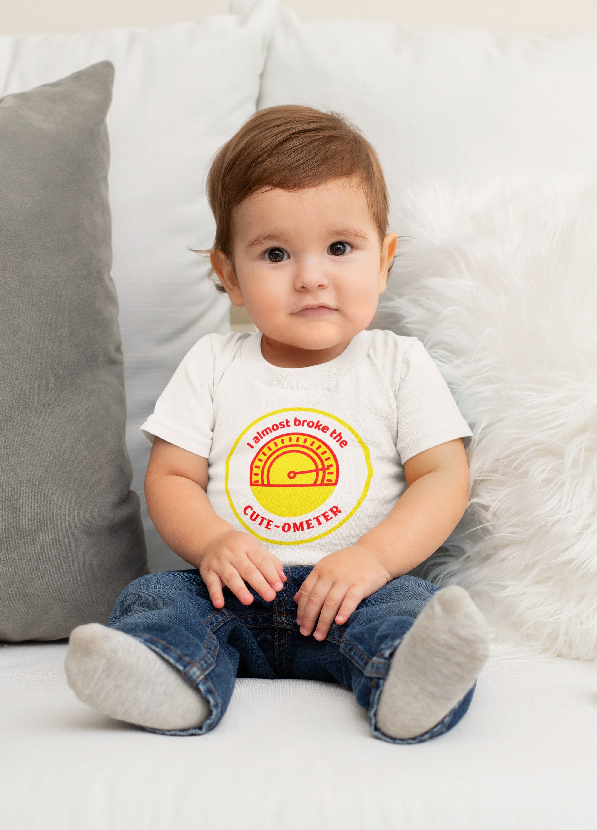 Baby & Toddler Apparel: Onesies & T-shirts for Little Treasures. 'Cute-Ometer' T-shirt 