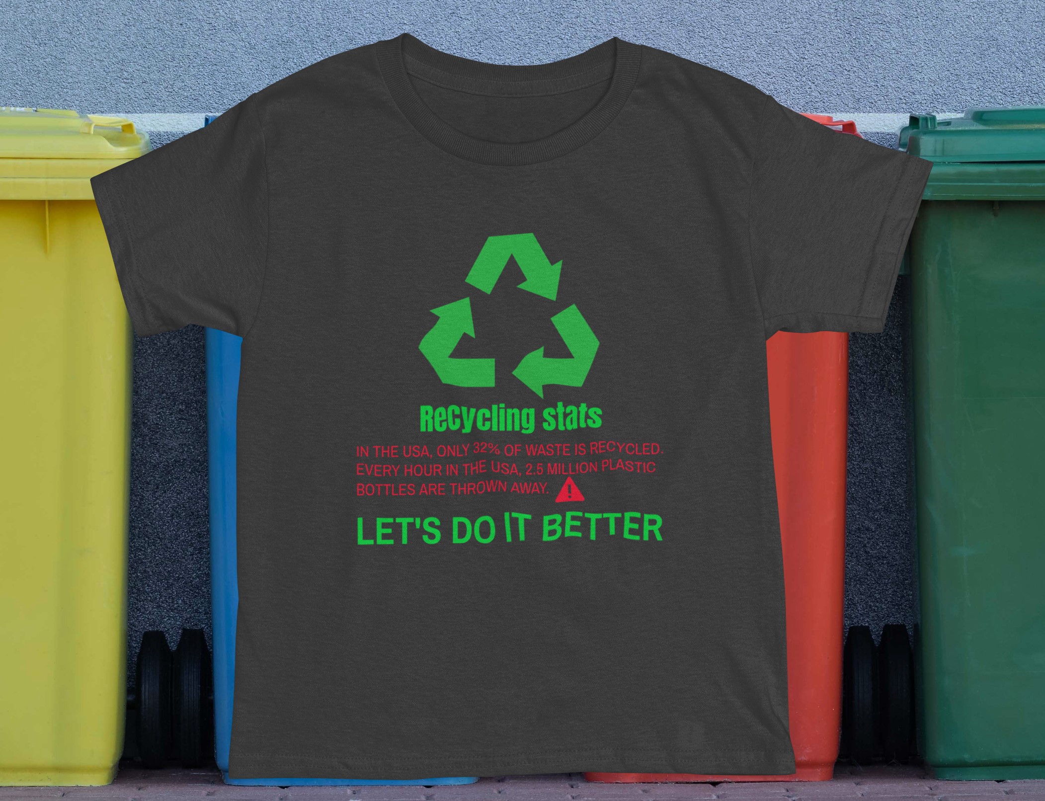 Recycling stats T-shirt