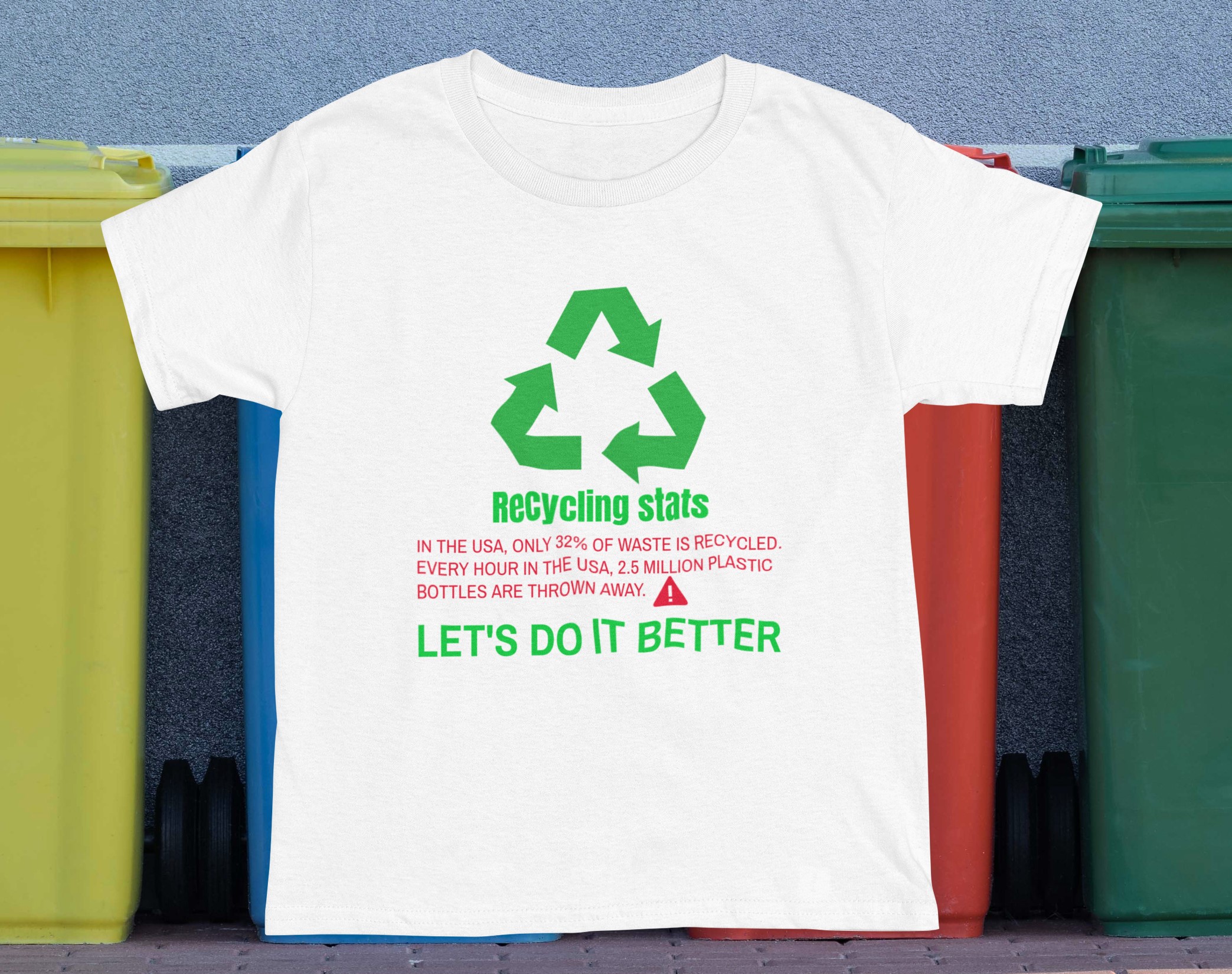 Recycling stats T-shirt