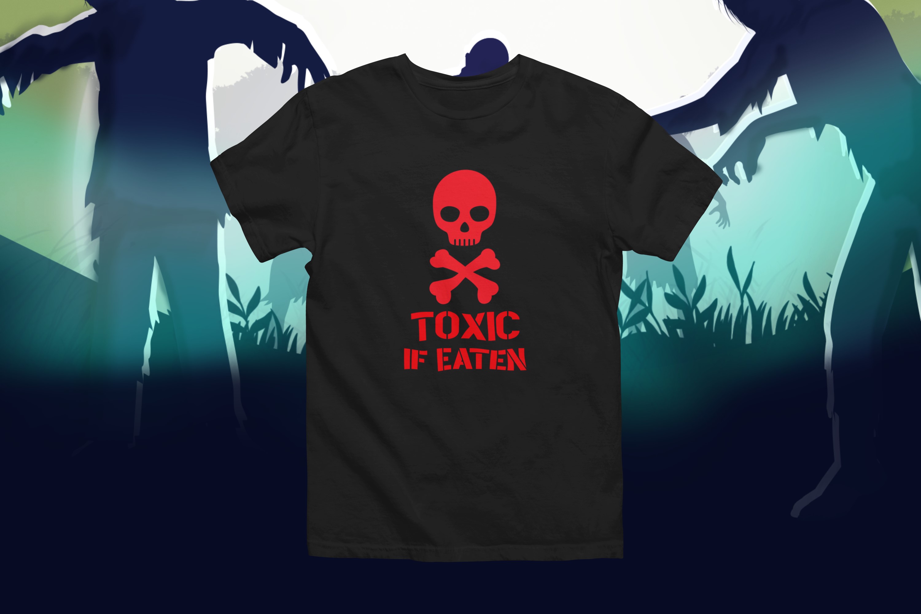 Humorous T-Shirts | Light-Hearted Designs for Modern Life. 'Toxic' T-shirt