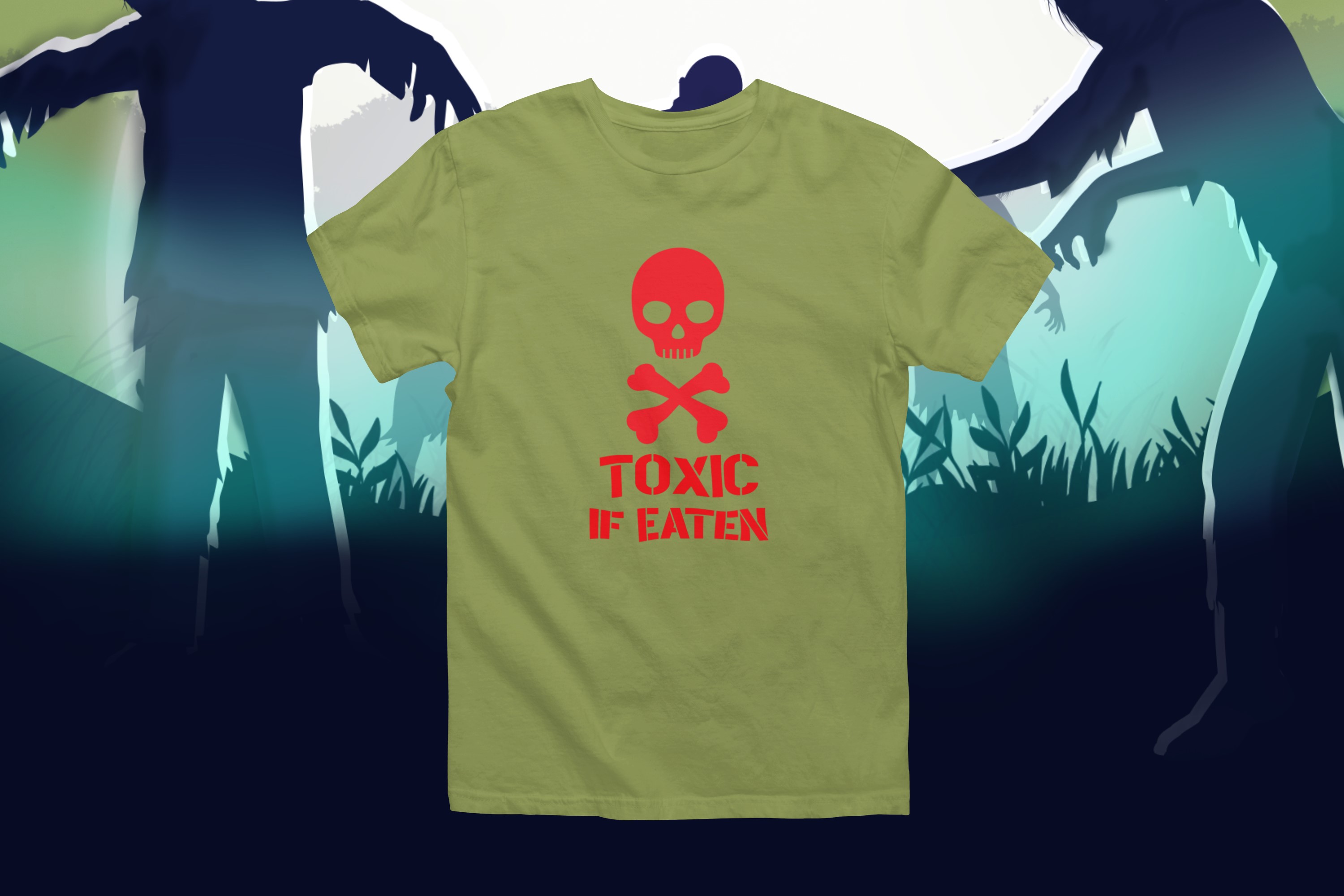 Humorous T-Shirts | Light-Hearted Designs for Modern Life. 'Toxic' T-shirt
