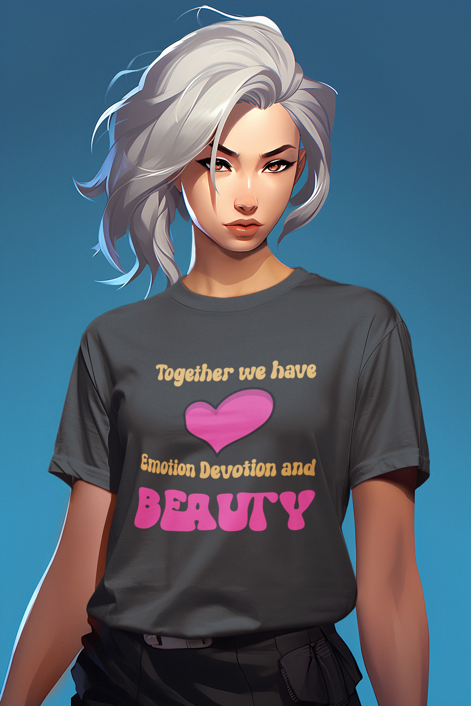 Unique T-shirts and Apparel for Lovers | Show Your Love with Our Original Designs. 'Together beauty' T-shirt