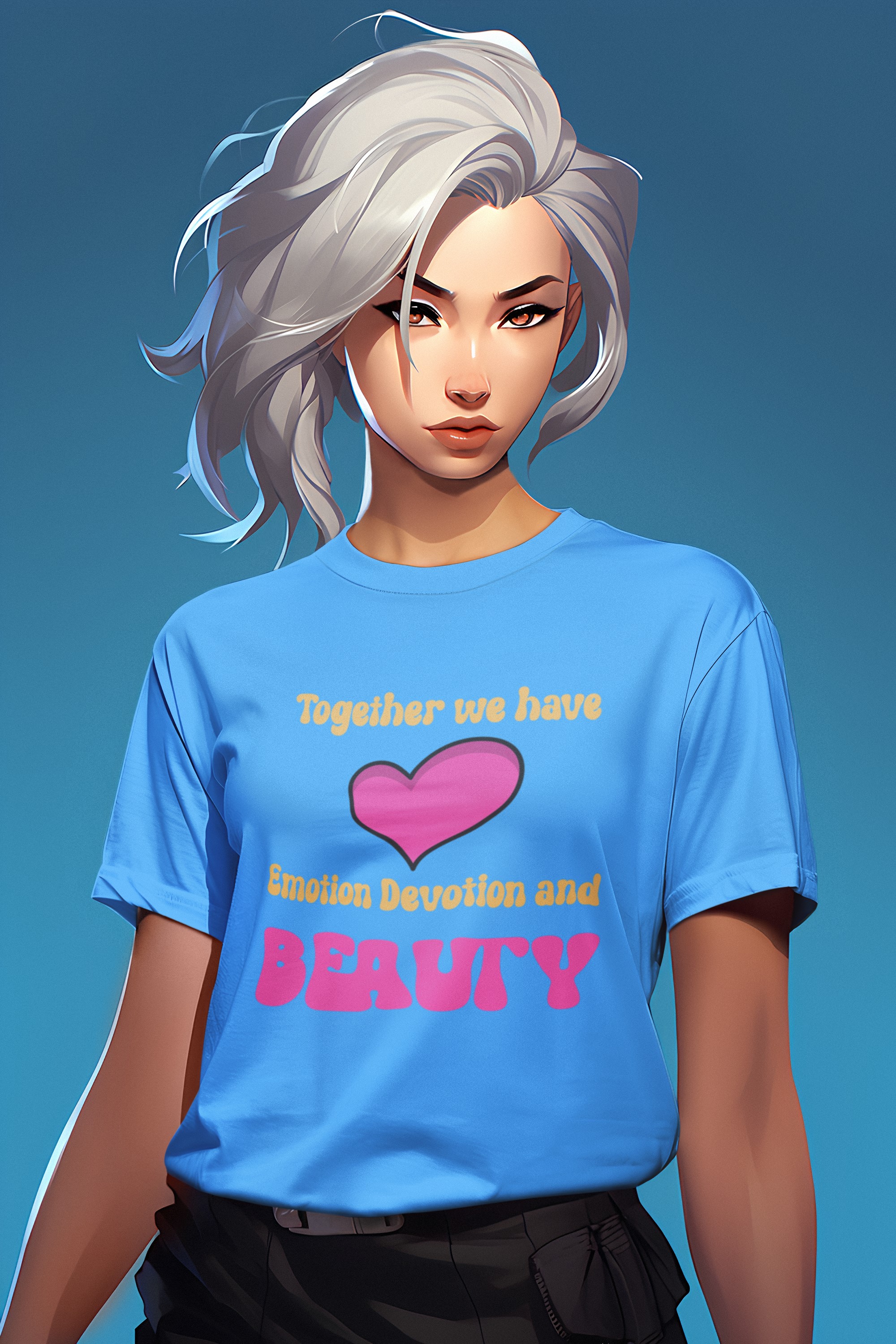 Unique T-shirts and Apparel for Lovers | Show Your Love with Our Original Designs. 'Together beauty' T-shirt