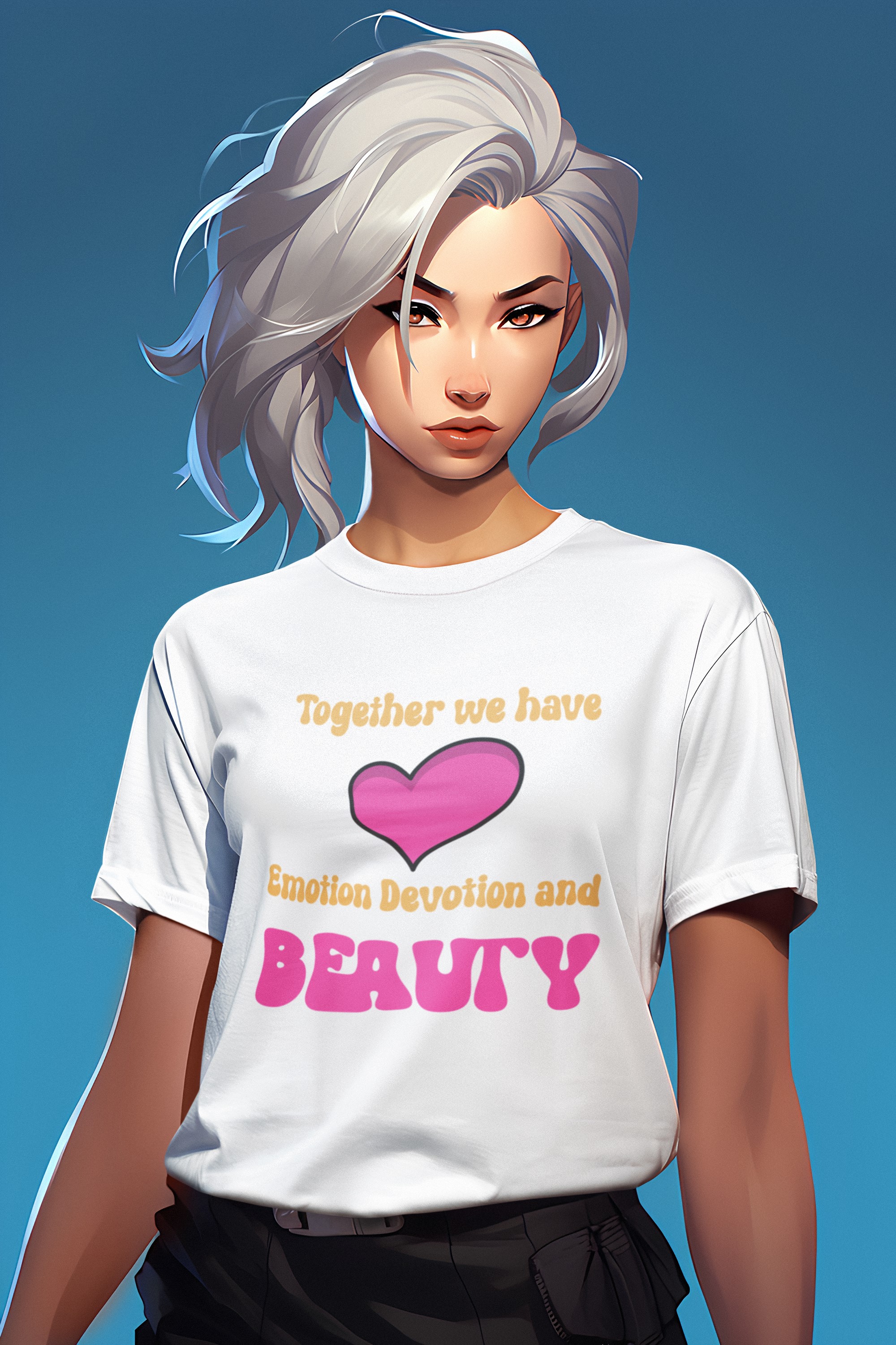 Unique T-shirts and Apparel for Lovers | Show Your Love with Our Original Designs. 'Together beauty' T-shirt