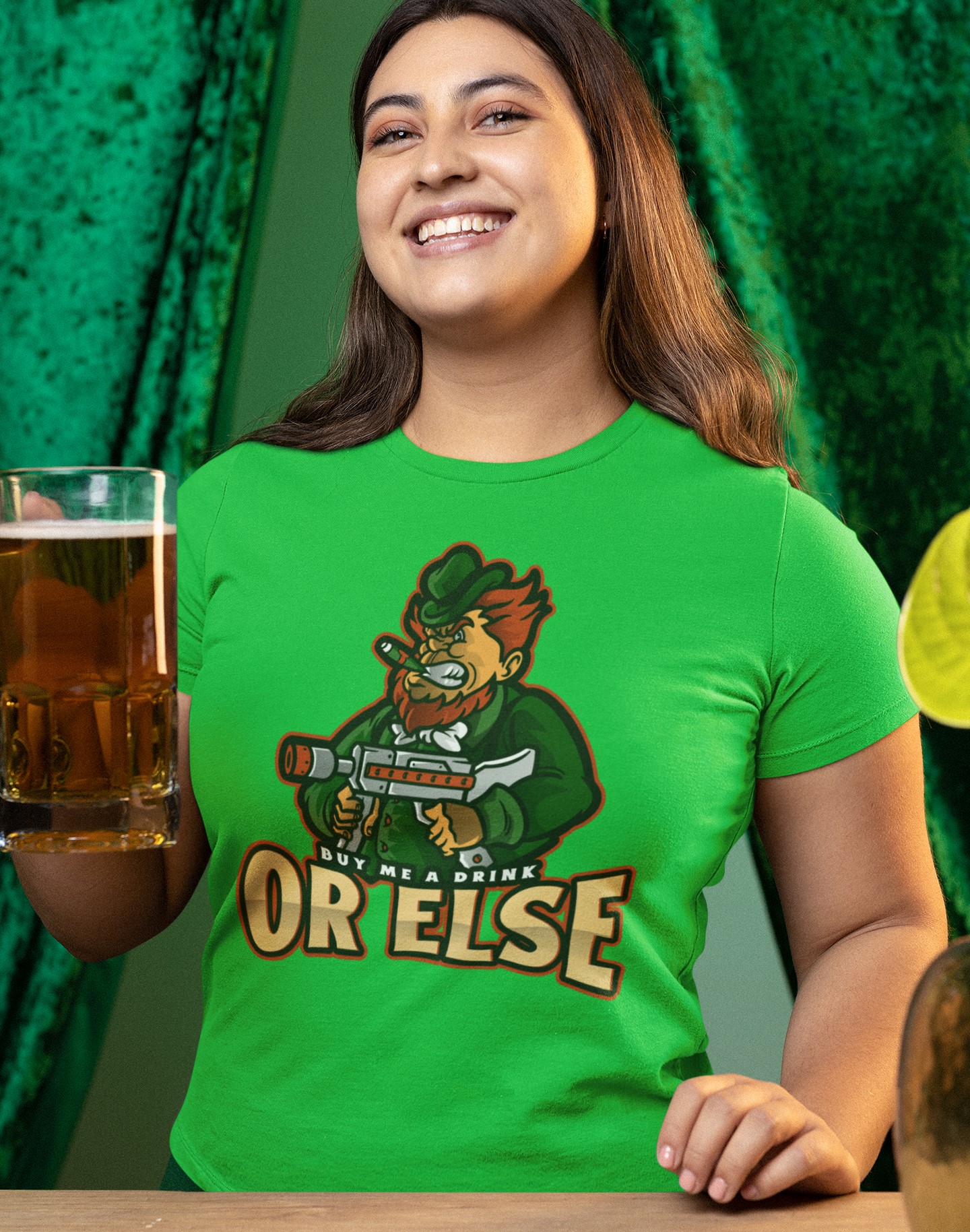 St Patricks day 'Buy me a drink or else' T-shirt