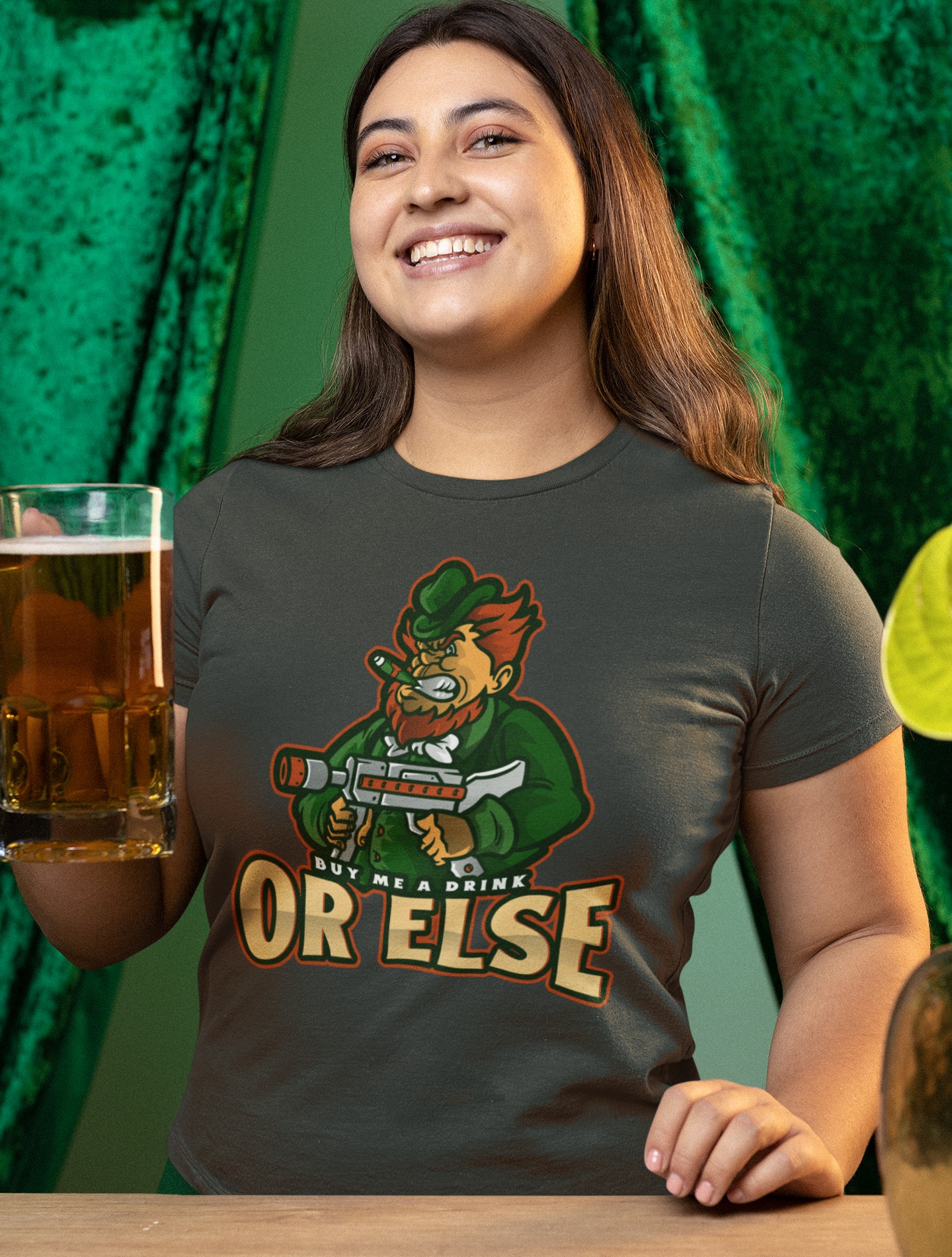 St Patricks day 'Buy me a drink or else' T-shirt