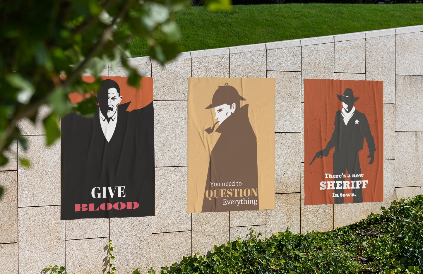 Art Posters and Canvases for Stylistic Home Decor. 'Give Blood' Premium Heavy weight Matte paper Poster