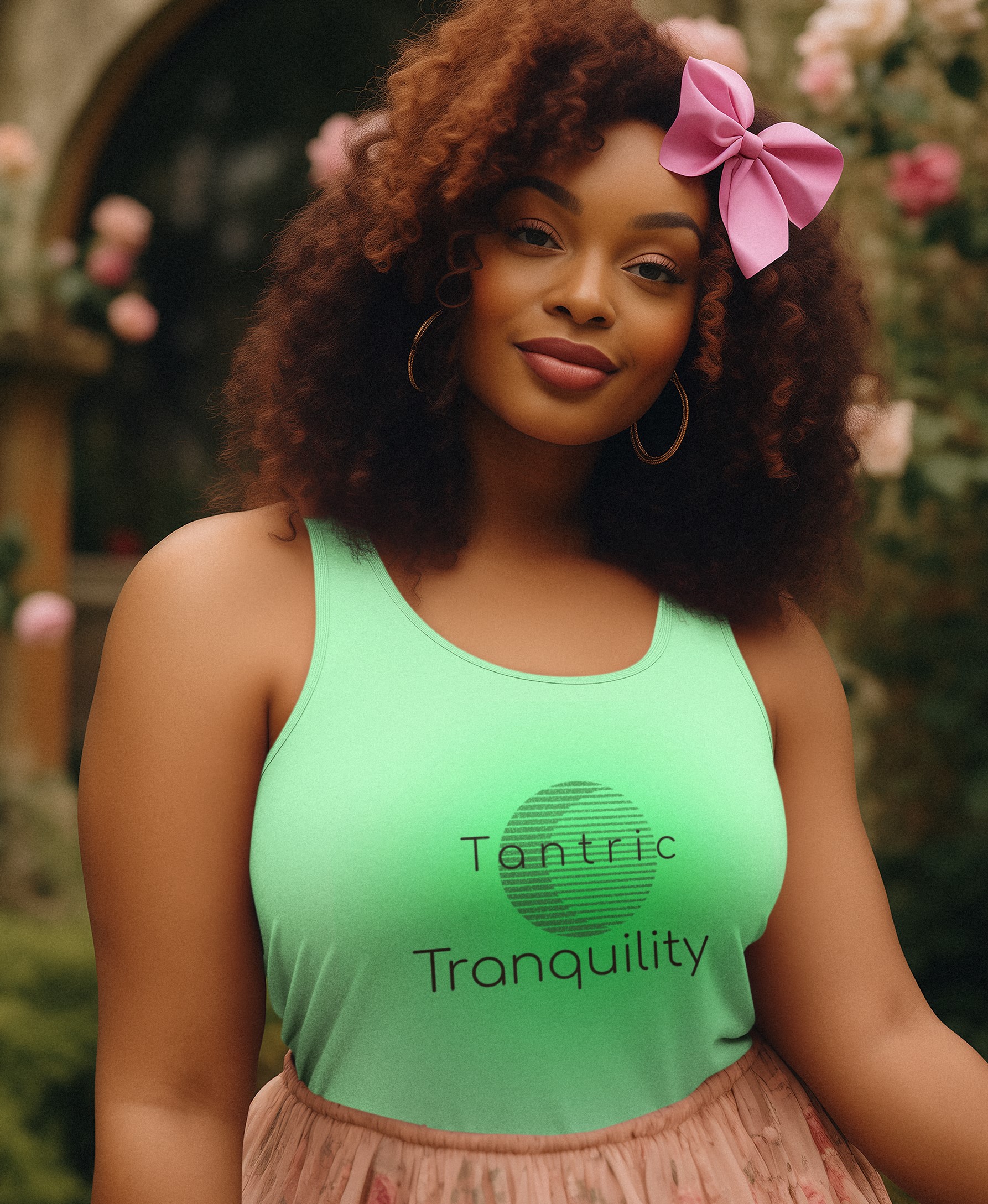 Tank Tops, T-Shirts, and Sweatshirts for Your Yoga Regime. 'Tantric tranquility' Vest top 