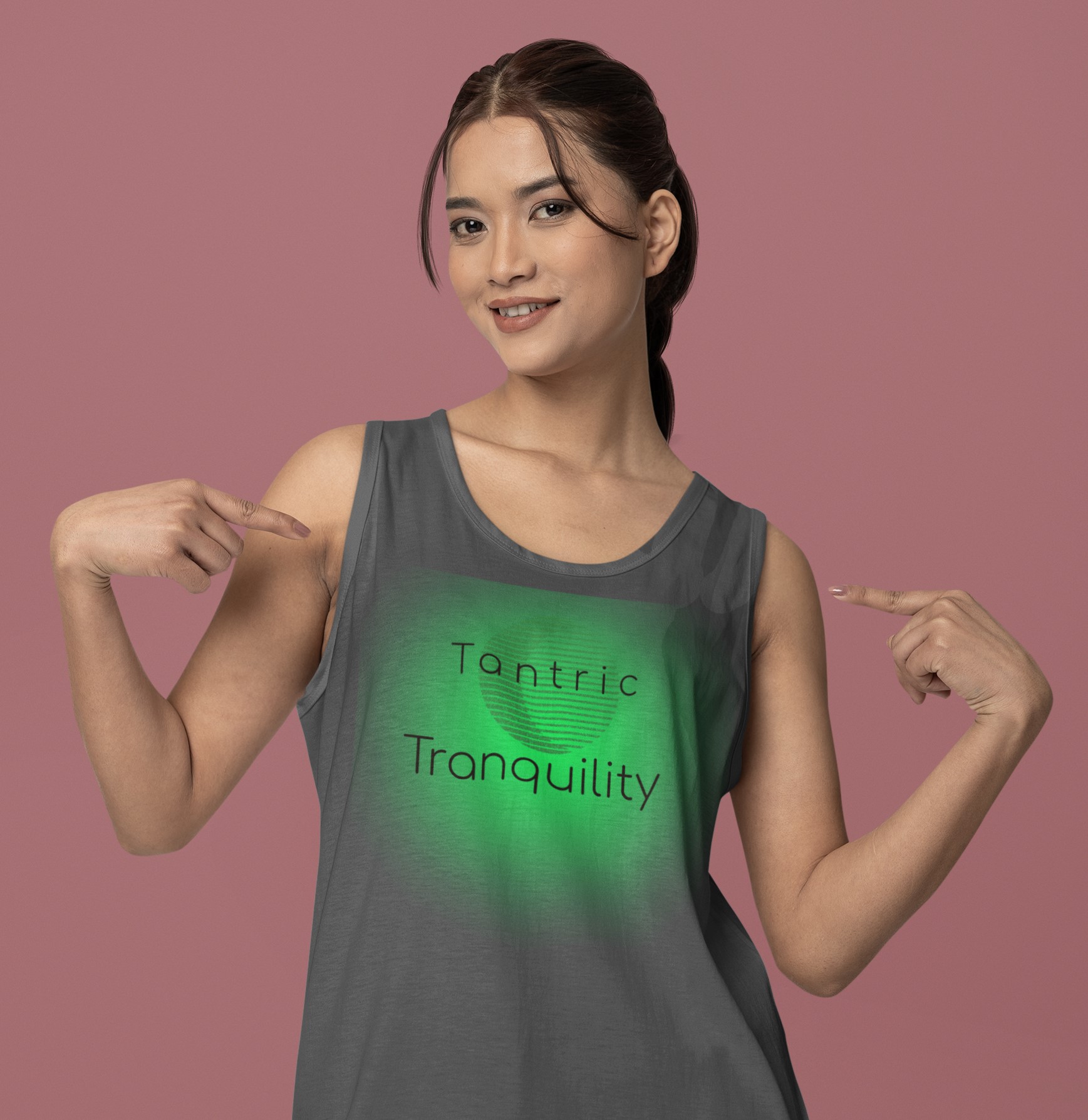 Tank Tops, T-Shirts, and Sweatshirts for Your Yoga Regime. 'Tantric tranquility' Vest top 