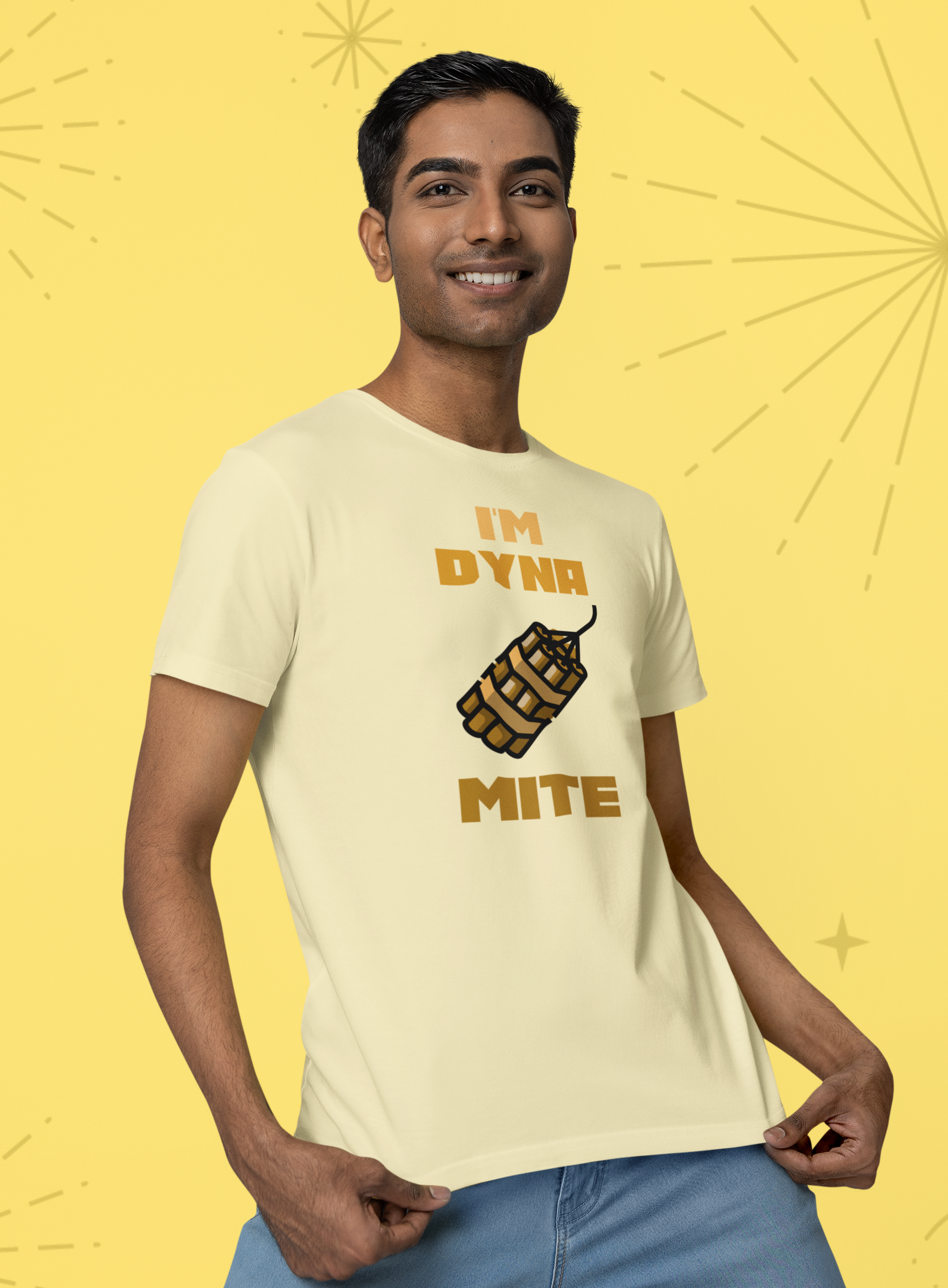 Humorous T-Shirts | Light-Hearted Designs for Modern Life. "I'm Dynamite" T-shirt