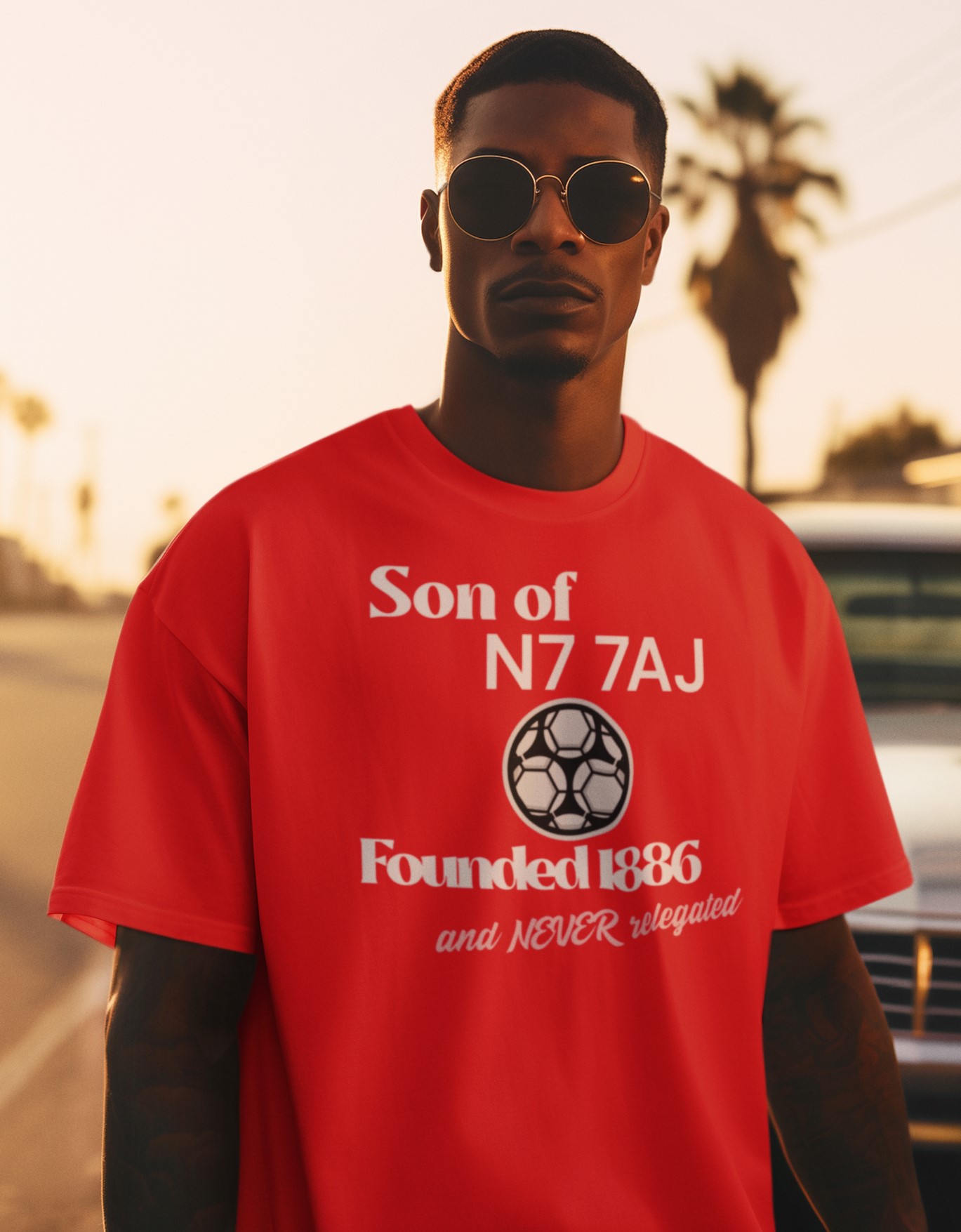London Football club unique 'Son of' (London team) postcode T-shirt