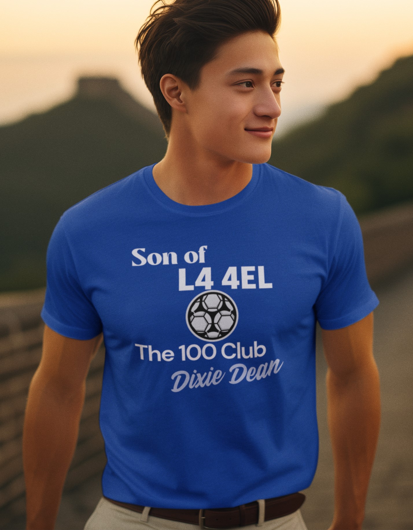 Everton 'Son of L4 4EL' (Everton Stadium postcode) T-shirt Unique Football T-shirts for Showing Team Support | Soccer Apparel.