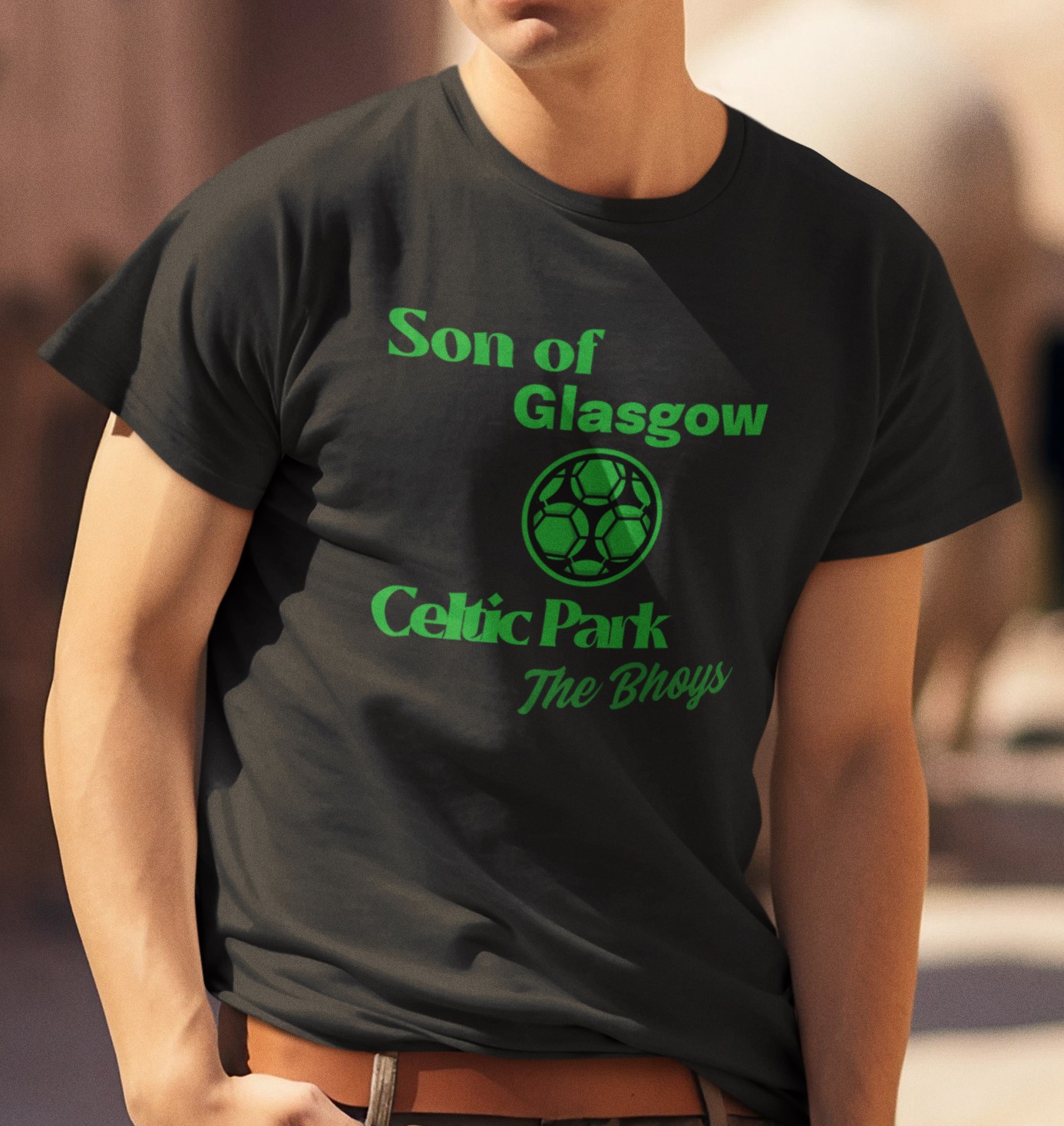 Glasgow Celtic. 'Son of Glasgow' (Celtic) T-shirt Unique Football T-shirts for Showing Team Support | Soccer Apparel.