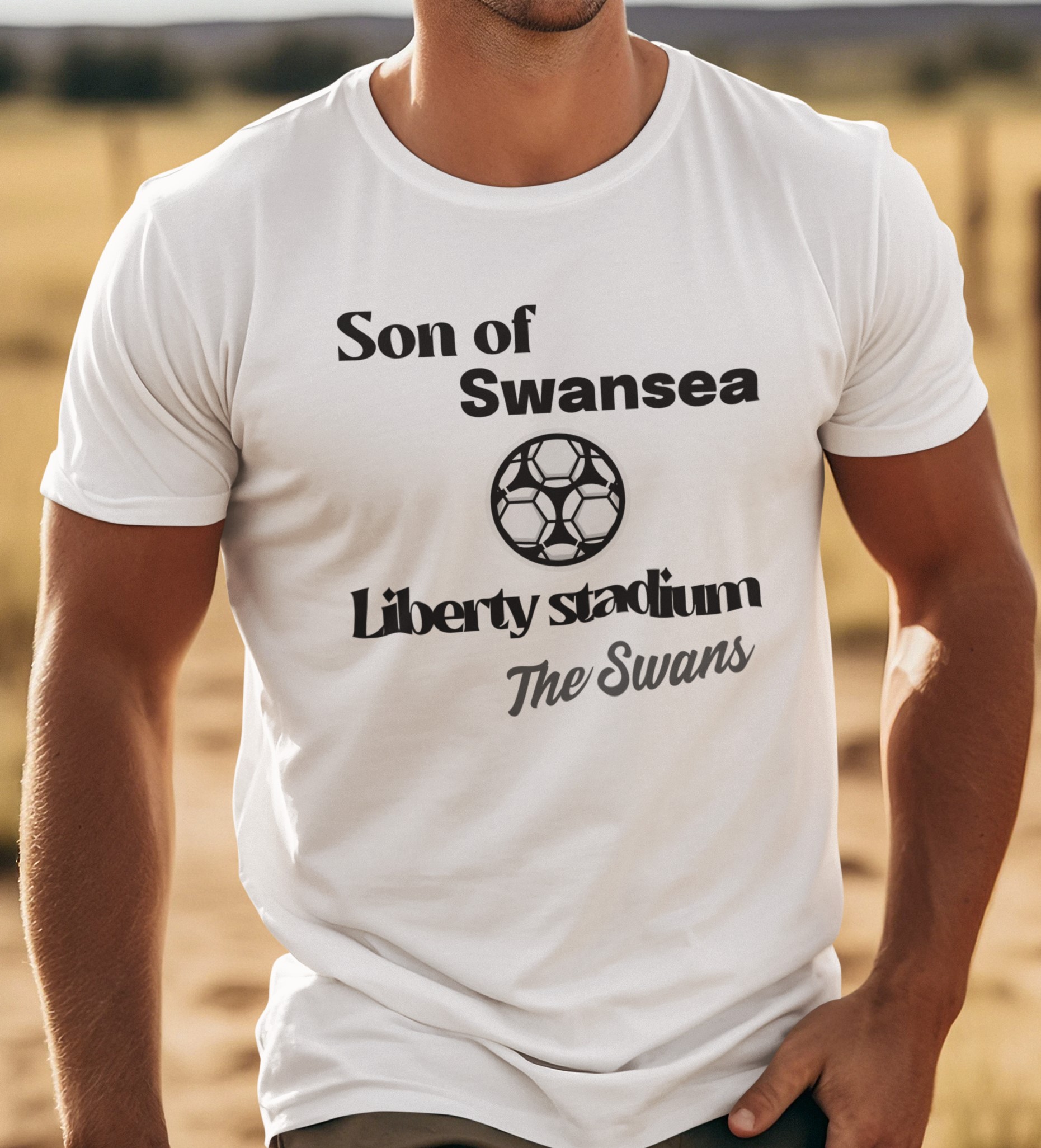  Welsh Football Swansea & Cardiff City (Soccer) Leagues team 'Son of' T-shirts. Unique Football T-shirts for Showing Team Support | Soccer Apparel.