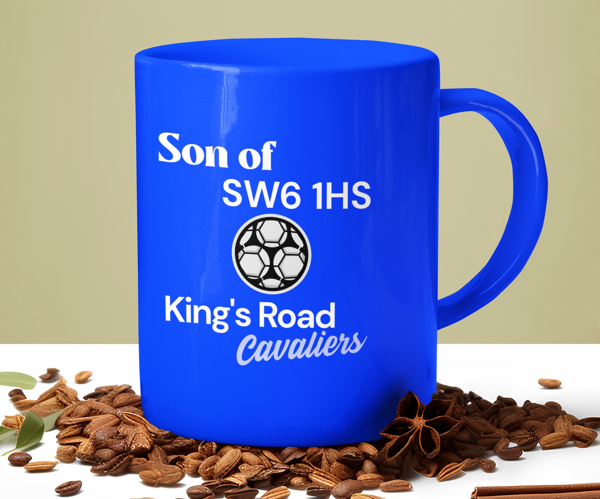 London Football Clubs 'Stadium Postcode' 'Son of' Mug Unique and Original Mug Designs | Wide Variety of Subjects.