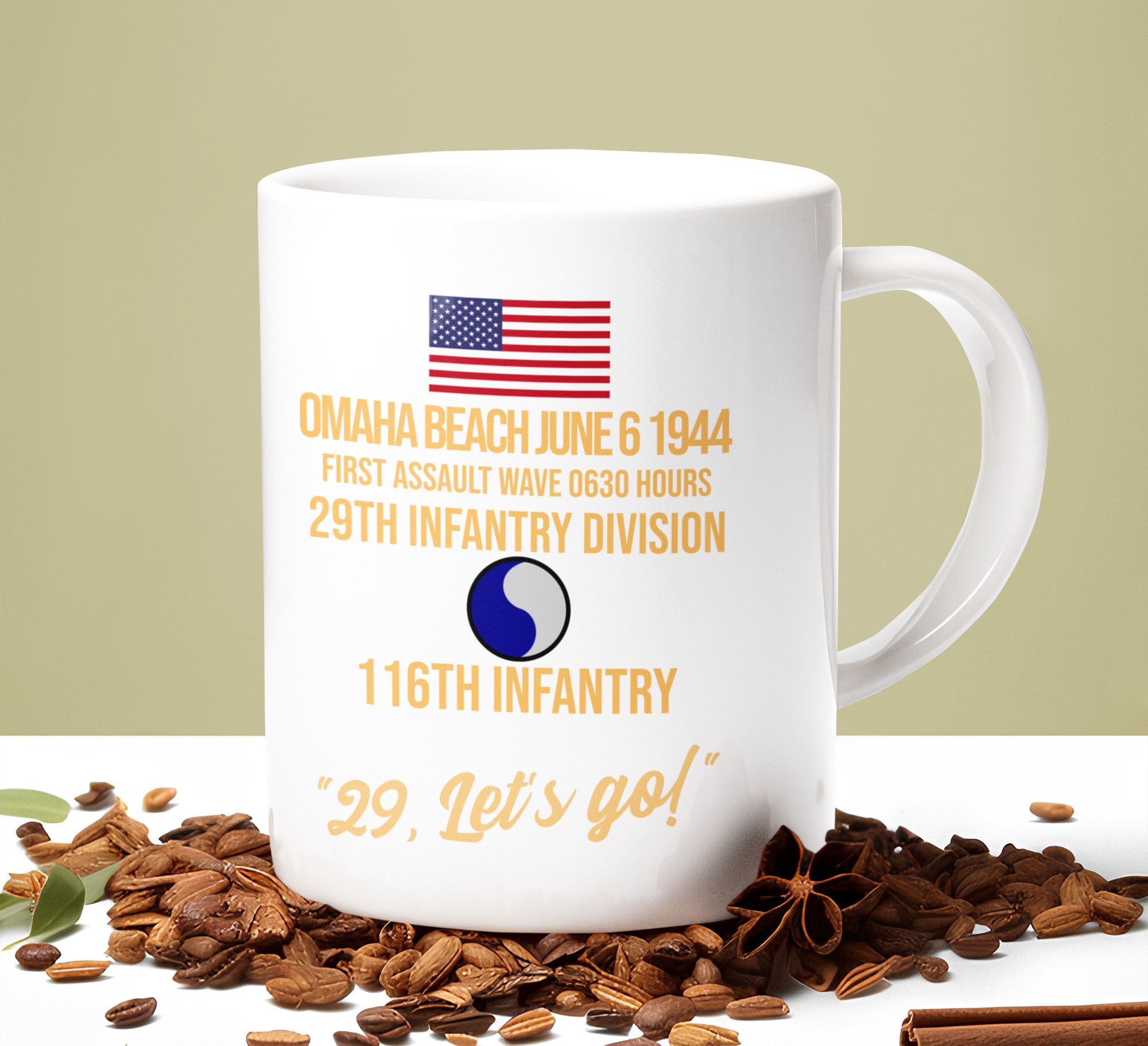 D-Day Commemoration mugs. Also available as Military Inspired T-Shirts | D-Day & WW2 Designs
