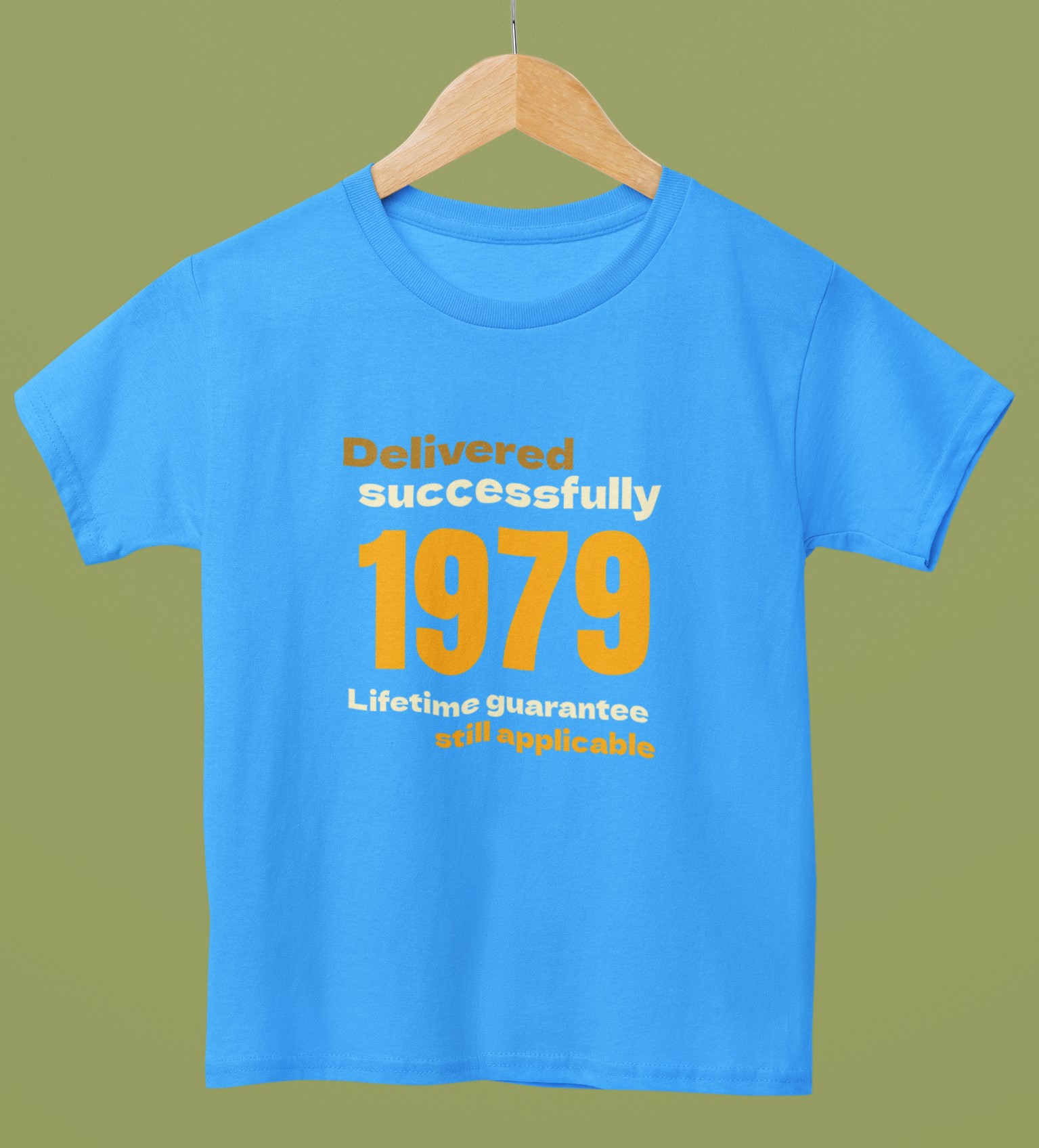 '1979 Delivered successfully, lifetime guarantee still applicable' T-Shirt for He and She