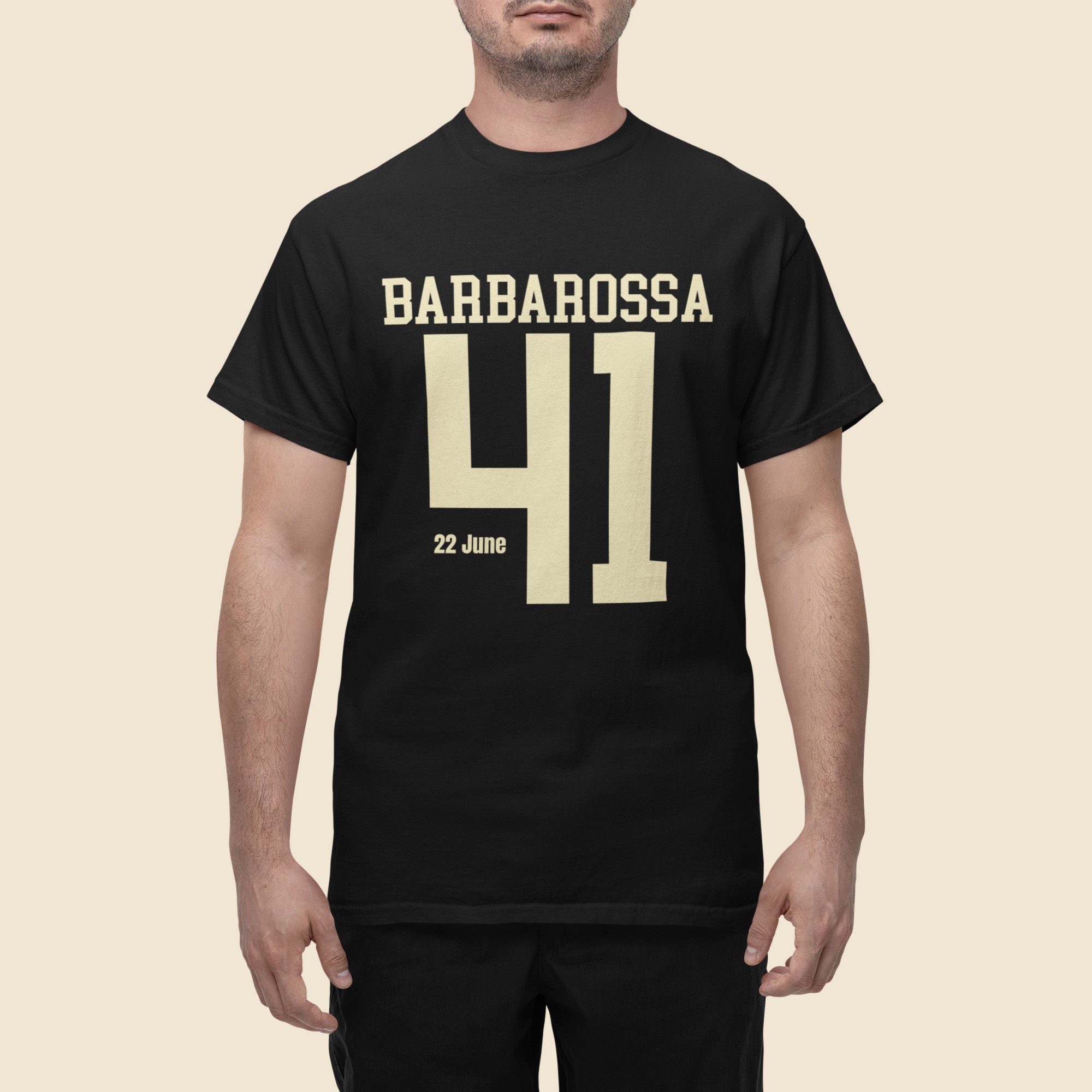 WW2 Military Events and Battles T-Shirts showing date and year. Barbarossa 22 June 1941. Original designs for original minds.