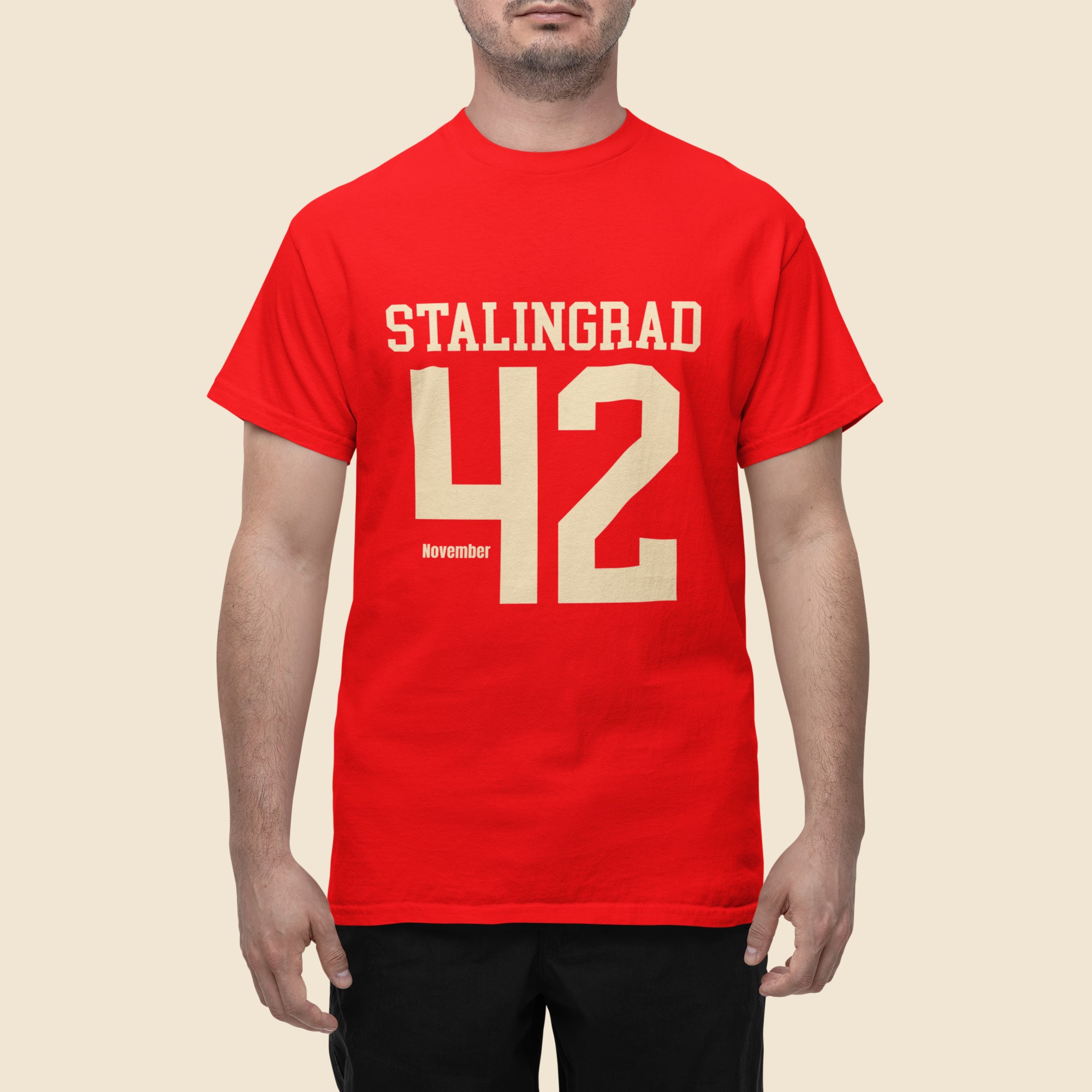 WW2 Military Events and Battles T-Shirts showing date and year. Stalingrad November 1942. Original designs for original minds.