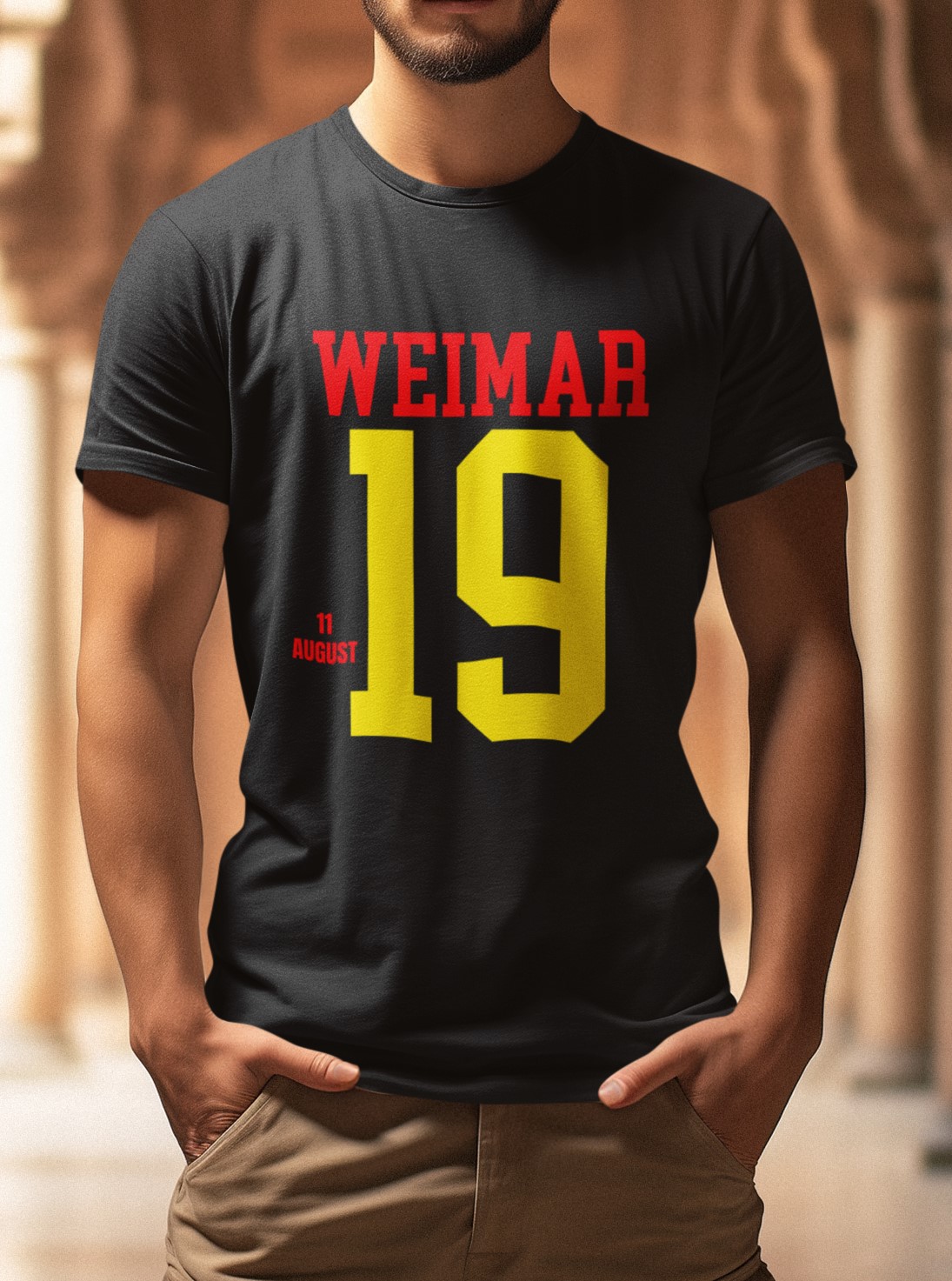 Historic event T-Shirt 20th Century, The Weimar Republic is established 11 August 1919 . Wear history on your chest. Original designs for original minds.