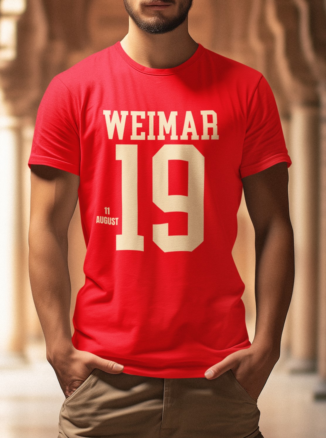 Historic event T-Shirt 20th Century, The Weimar Republic is established 11 August 1919 . Wear history on your chest. Original designs for original minds.