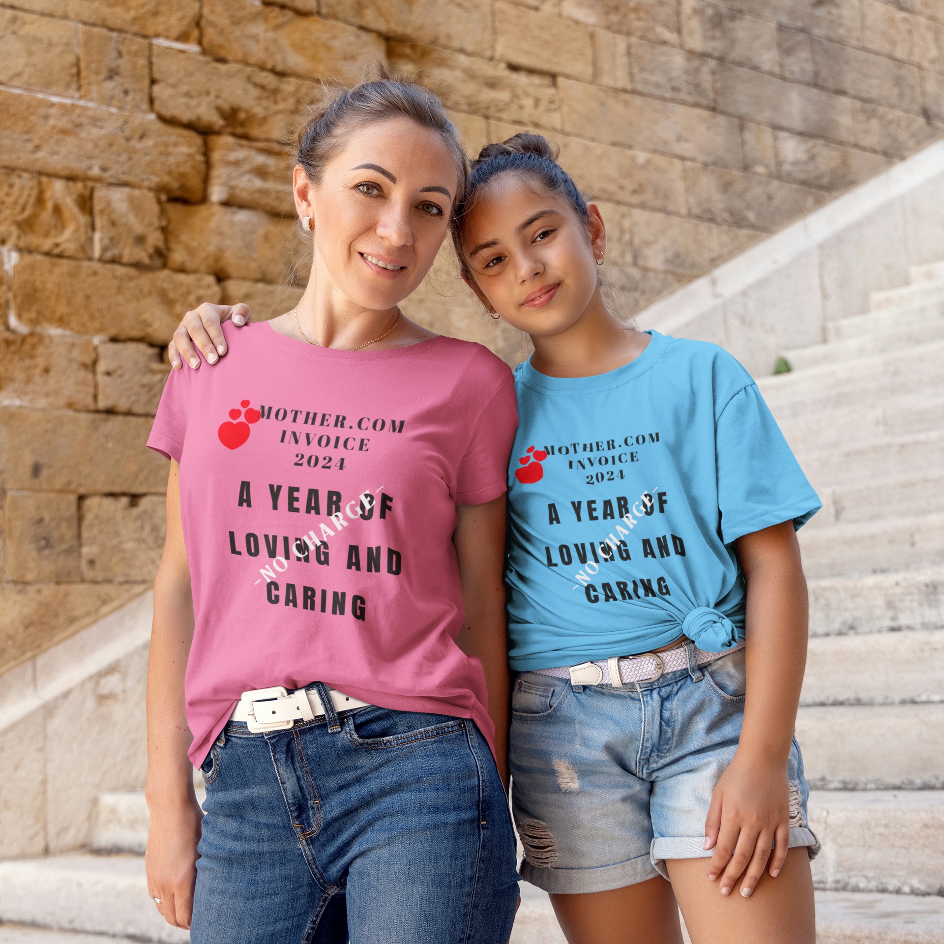Mothers day 'Invoice No Charge' T-shirt. Great gift idea for your mum, mom or mother. Original designs for original minds.