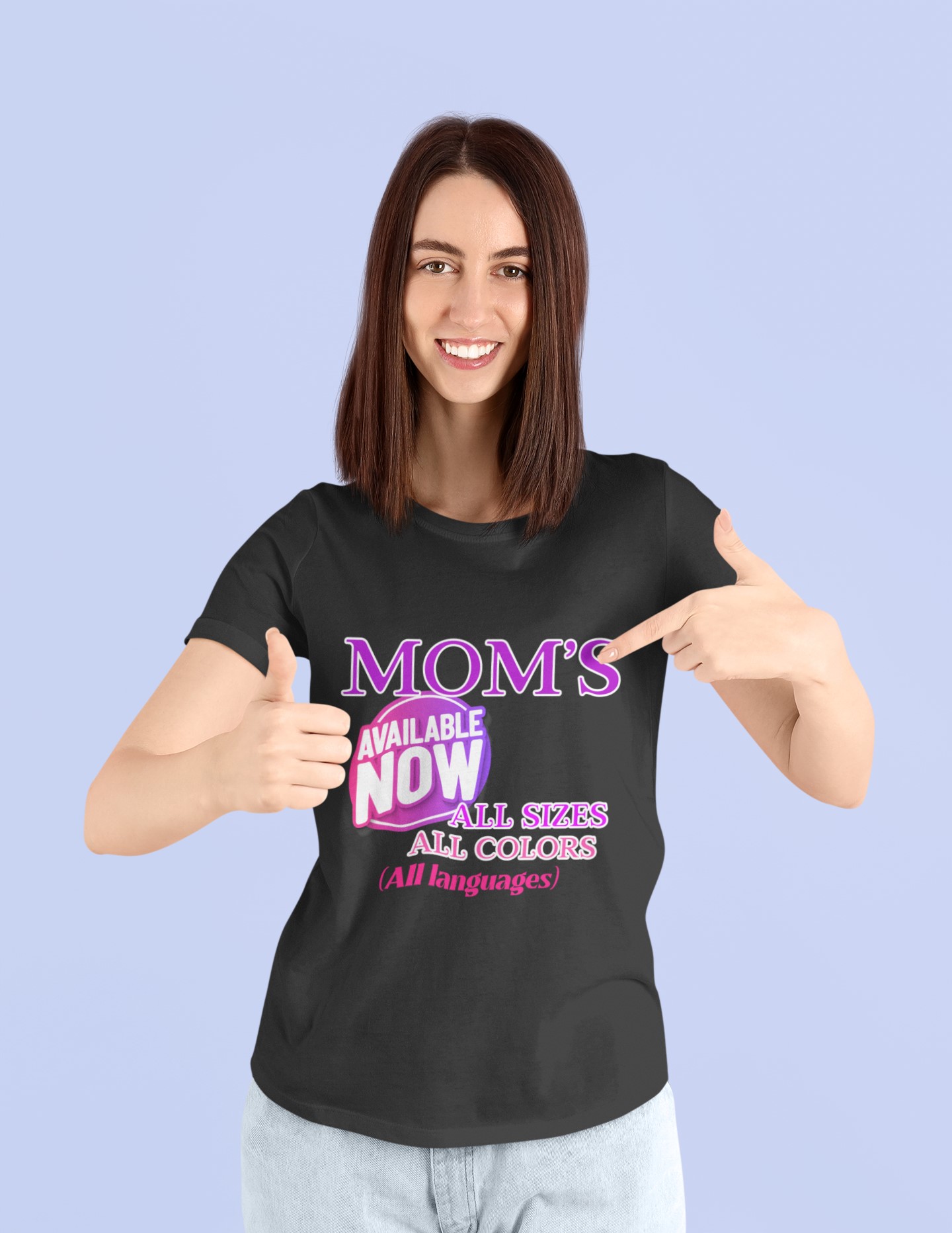 Mothers day 'Mom's Available now' T-Shirt fun gift for Mom. Original designs for original minds.