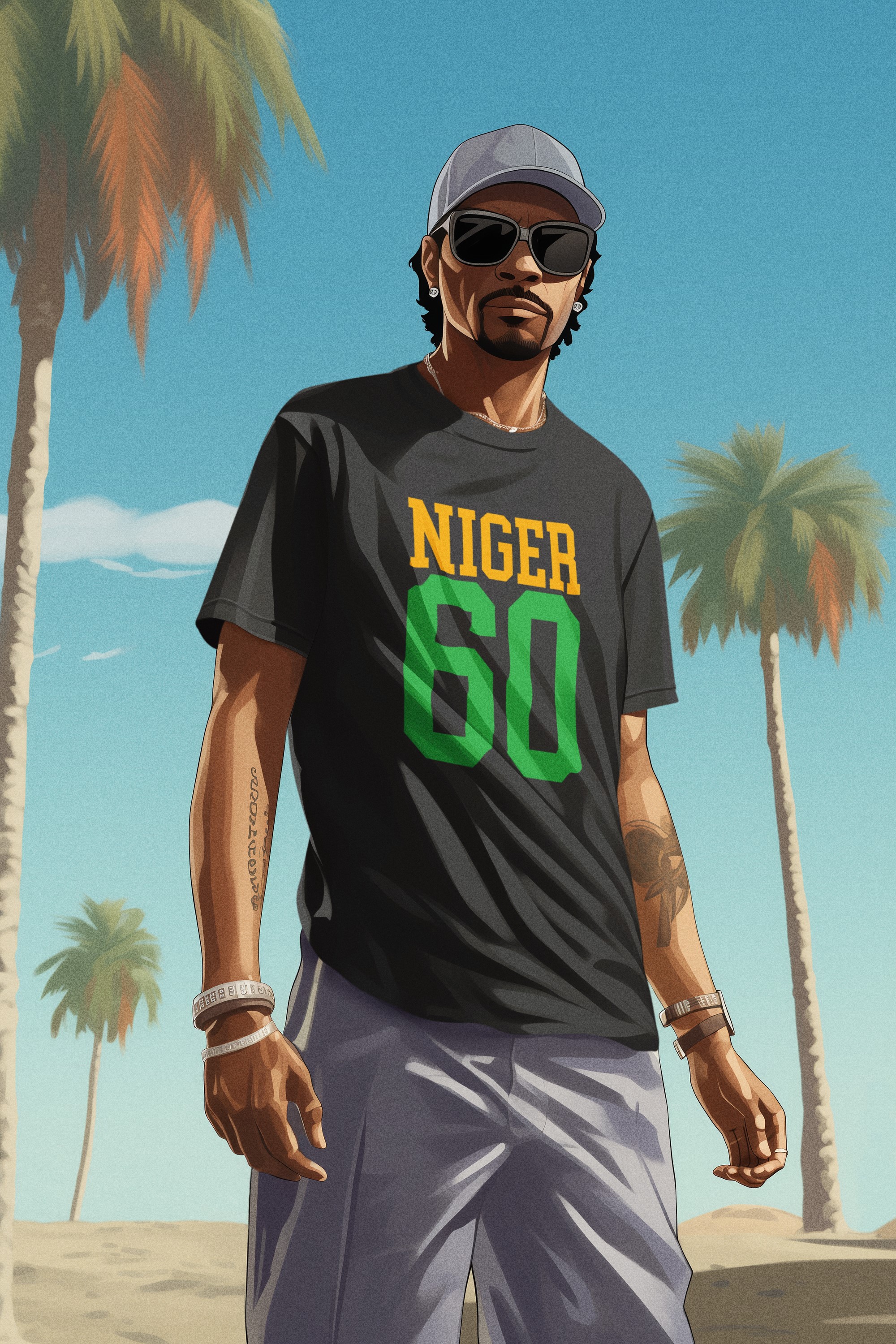 T-Shirt événement historique 20ème Siècle, Indépendance du Niger l'année 1960. Portez l'histoire sur votre poitrine. Des designs originaux pour des esprits originaux.