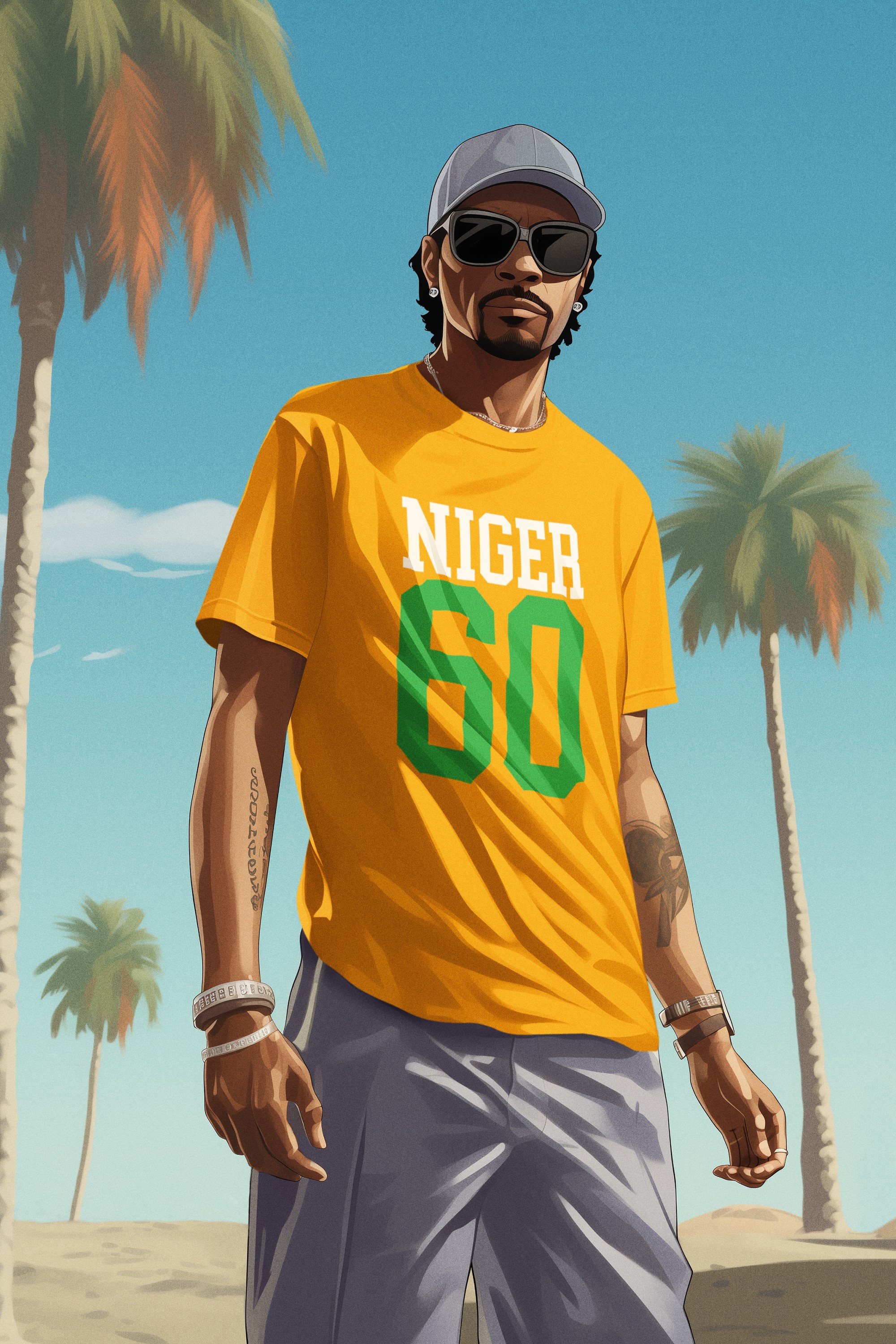 T-Shirt événement historique 20ème Siècle, Indépendance du Niger l'année 1960. Portez l'histoire sur votre poitrine. Des designs originaux pour des esprits originaux.