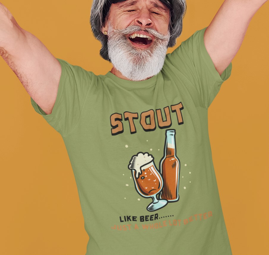 'Stout Beer drinkers' T-Shirt. Original designs for original minds.