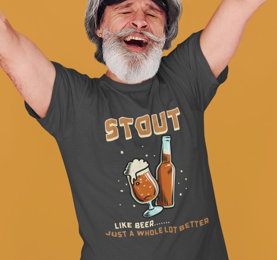 'Stout Beer drinkers' T-Shirt. Original designs for original minds.