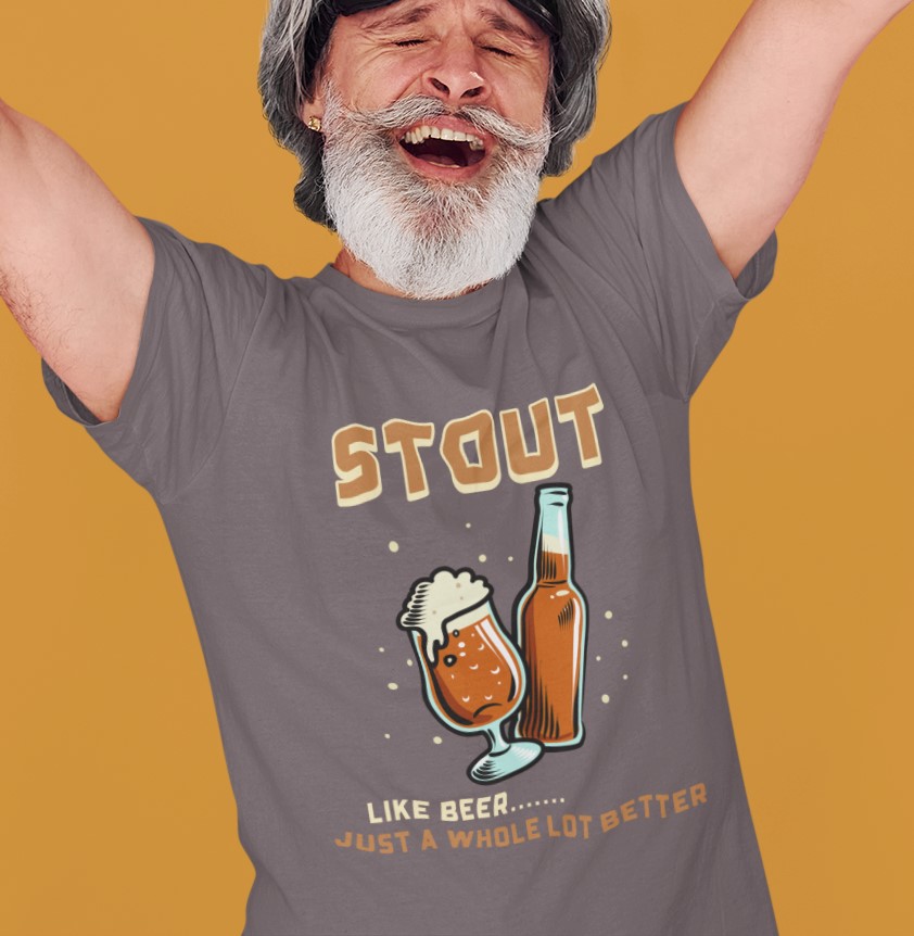 'Stout Beer drinkers' T-Shirt. Original designs for original minds.