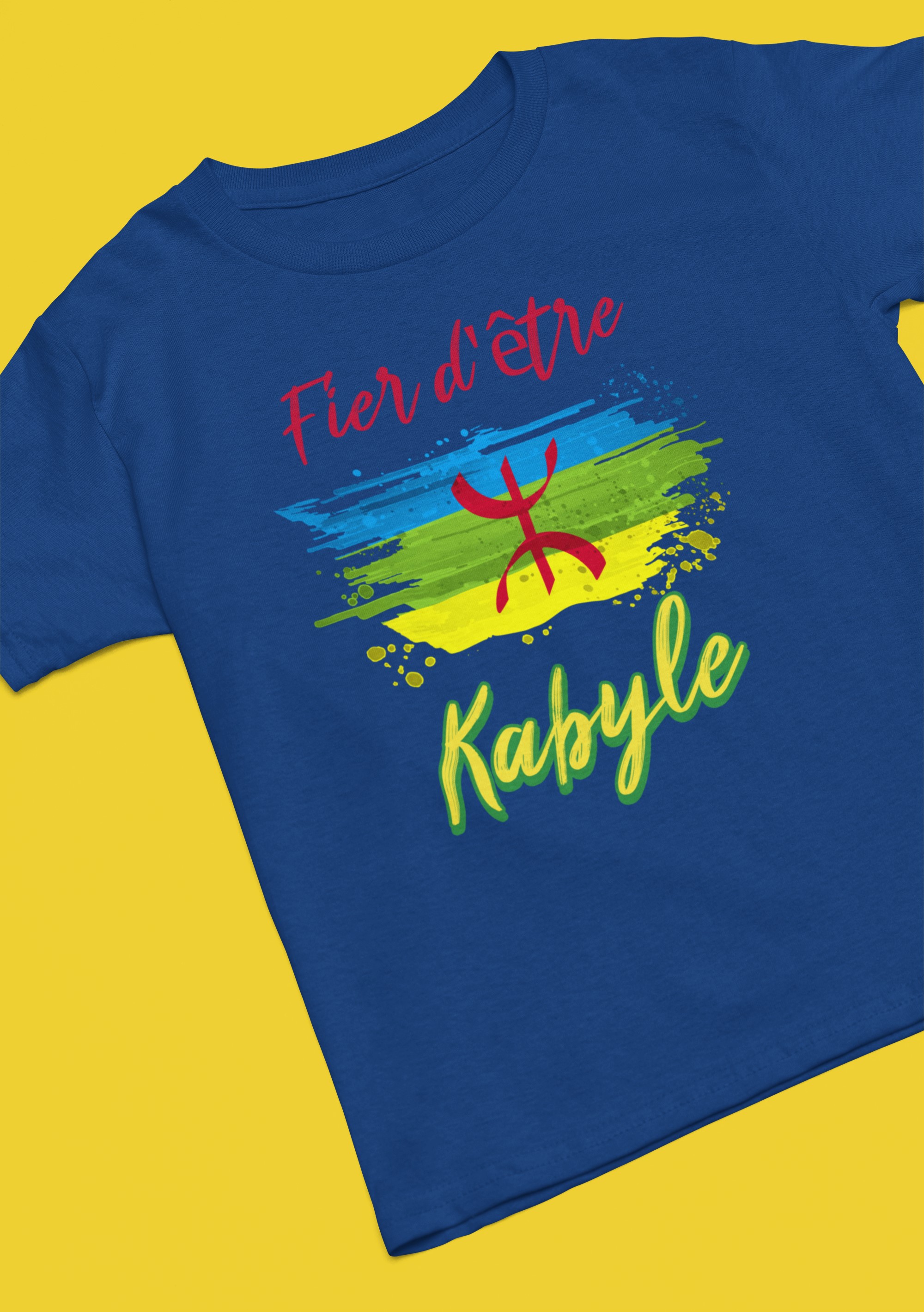 Kabyle T-Shirt 'Fier d'être Kabyle'. Des designs originaux pour des esprits originaux. Original designs for original minds.
