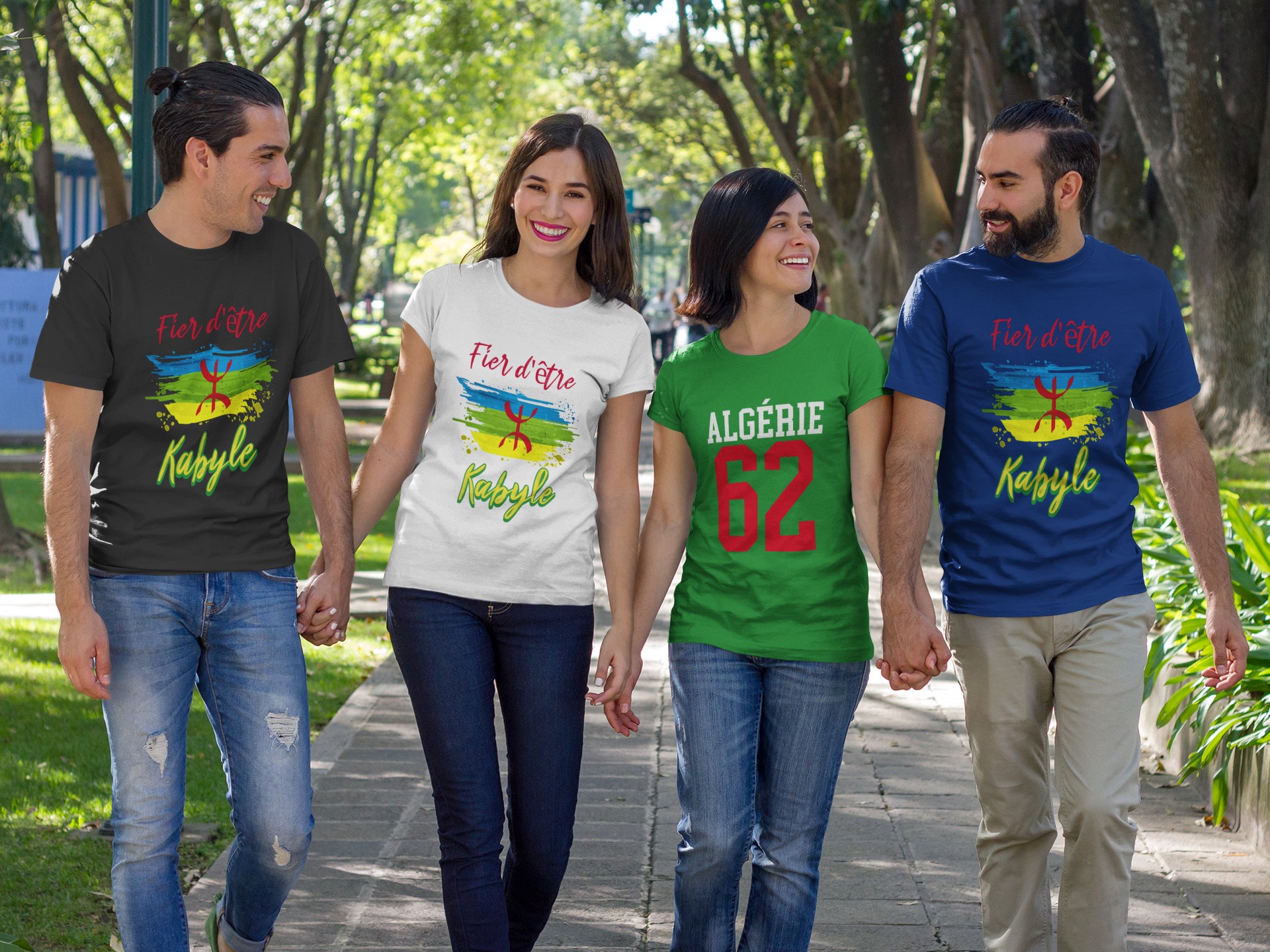 Kabyle T-Shirt 'Fier d'être Kabyle'. Des designs originaux pour des esprits originaux. Original designs for original minds.