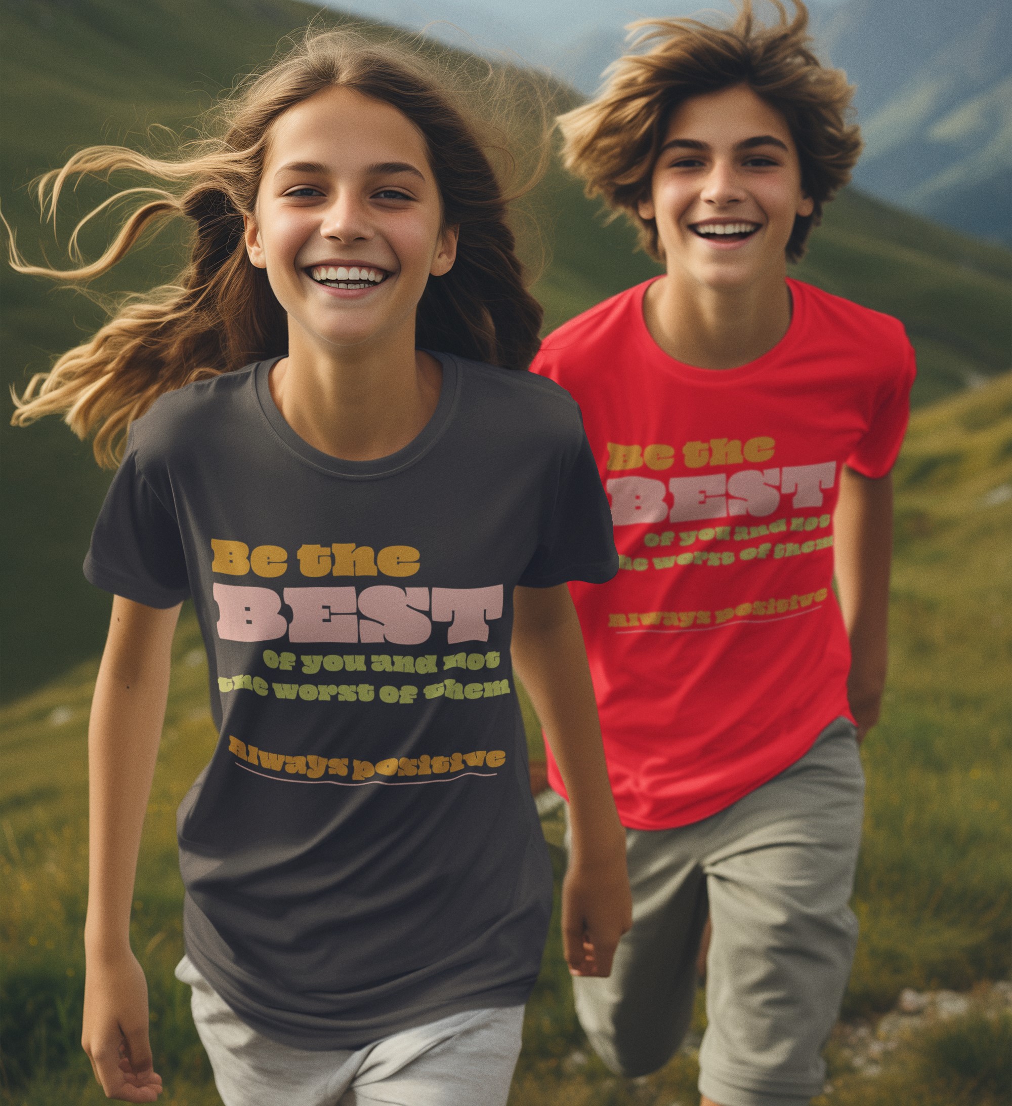 'Be the best of you and not the worst of them' Positive T-Shirt. Original designs for original minds.