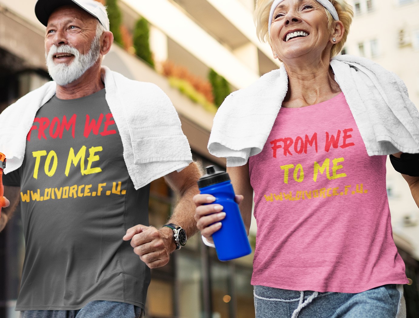 Divorced 'From we to me www.divorce.f.u.' fun, humorous T-Shirt. Original designs for original minds.
