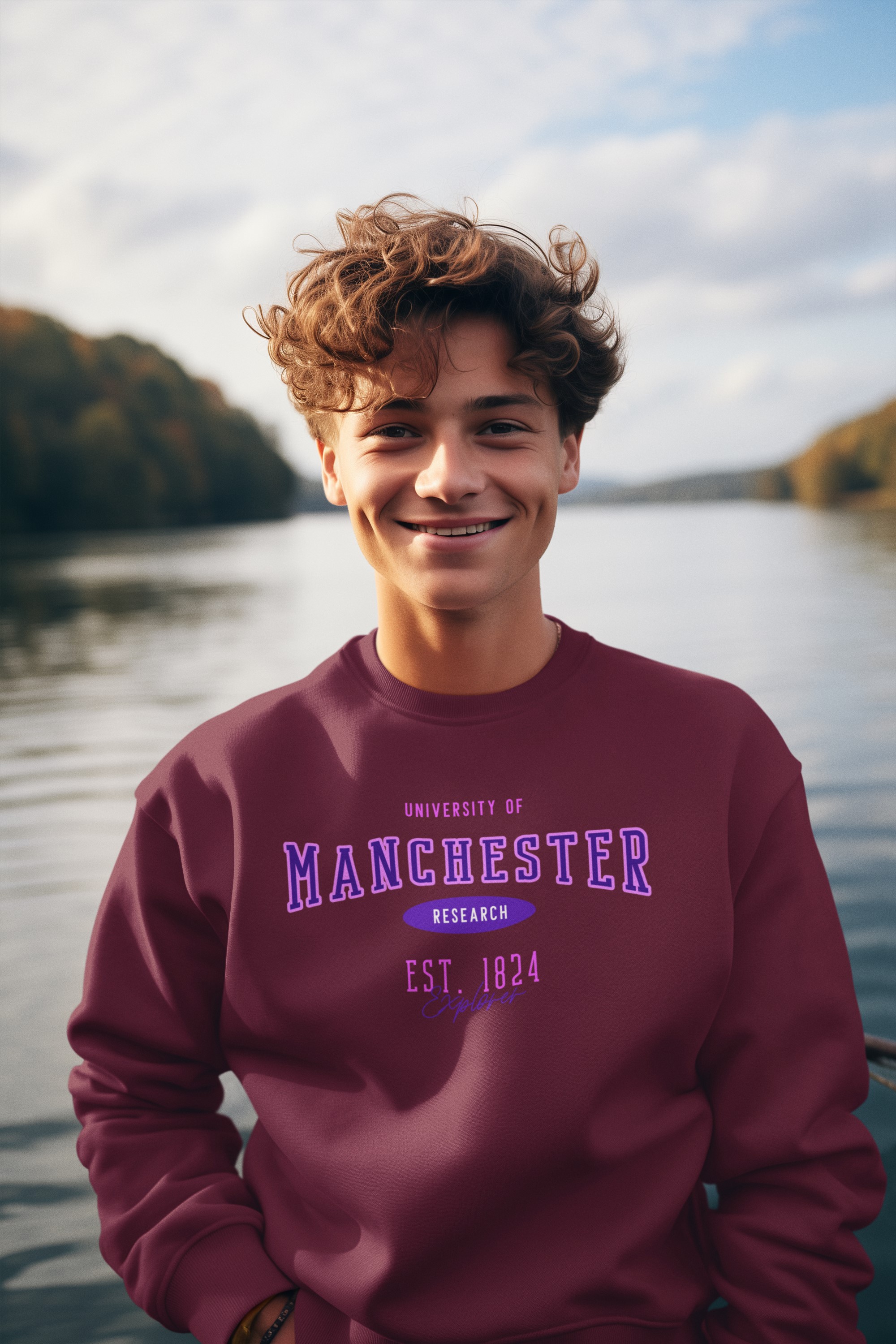 University of Manchester College inspired, University style and college style inspired sweatshirt. Original designs for original minds.  